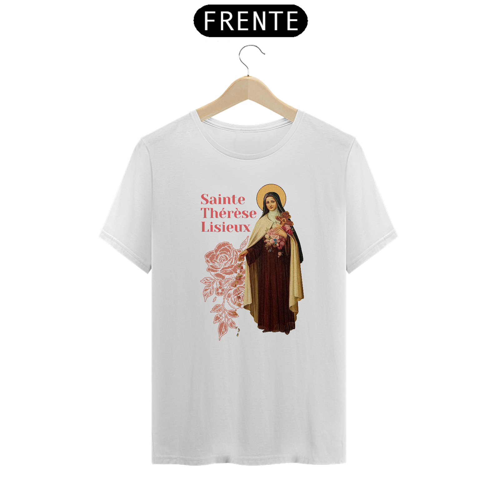 Nome do produto: Camiseta Basic Santa Teresinha de Lisieux