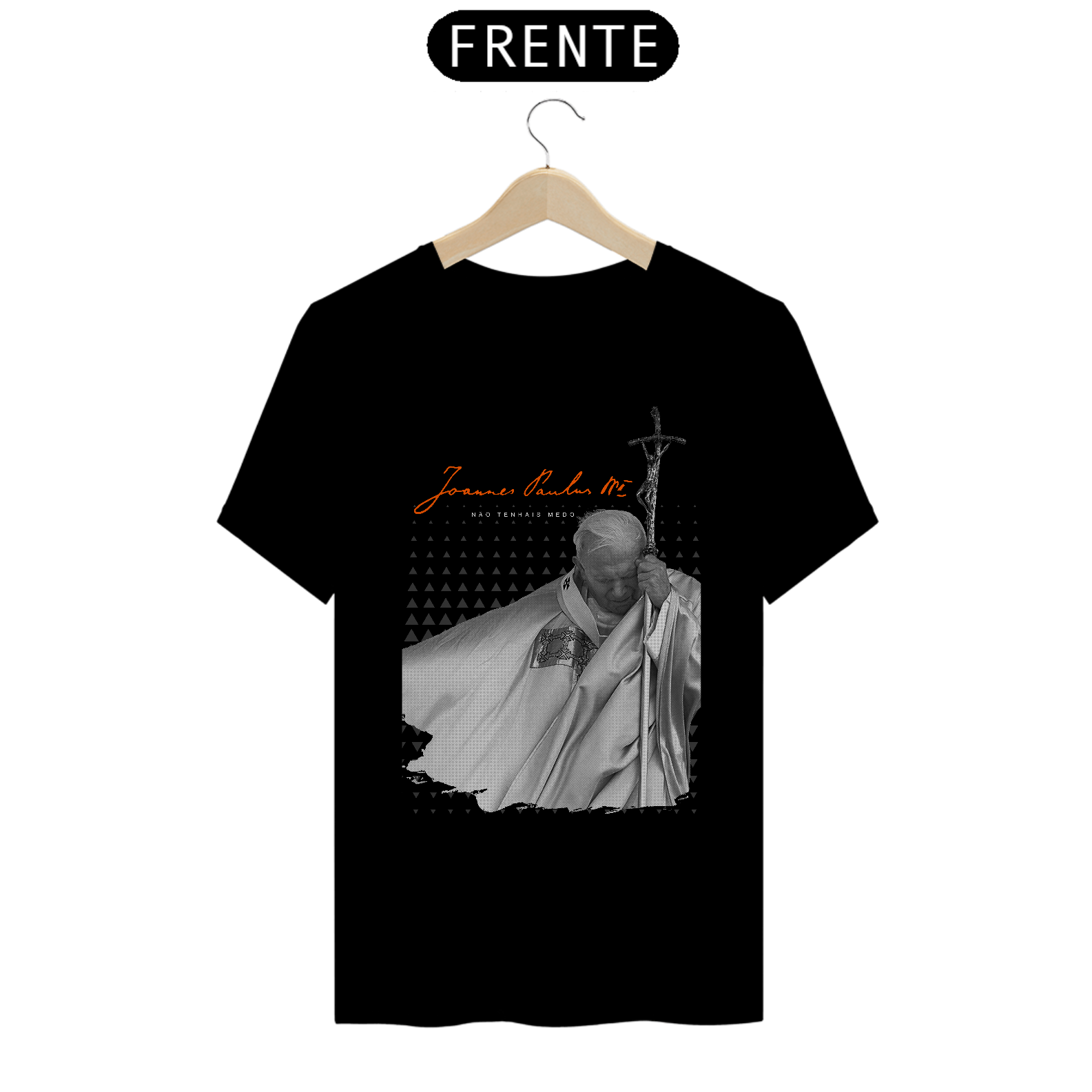 Nome do produto: Camiseta Basic João Paulo II: Não Tenhais Medo