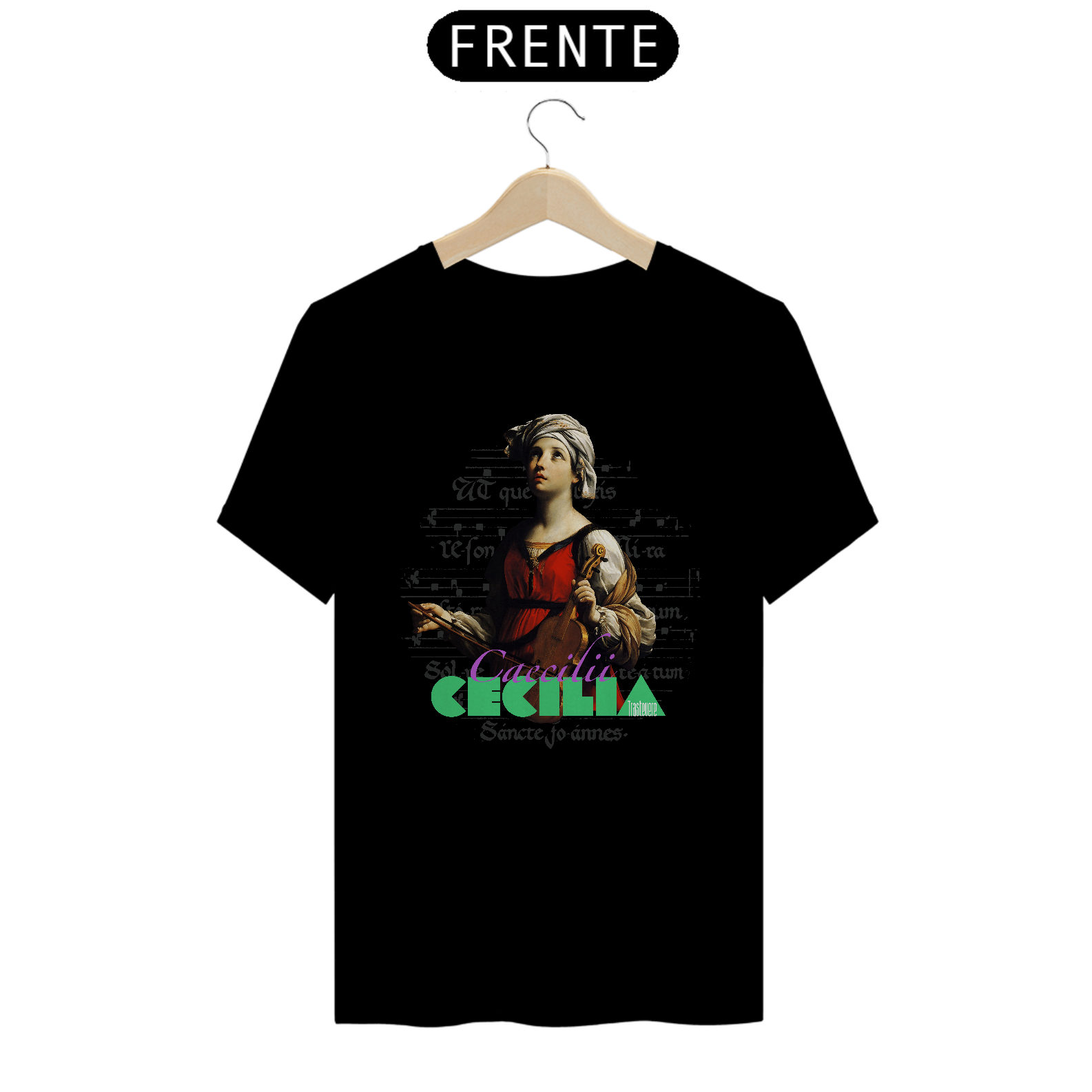 Nome do produto: Camiseta Clássica Santa Cecília