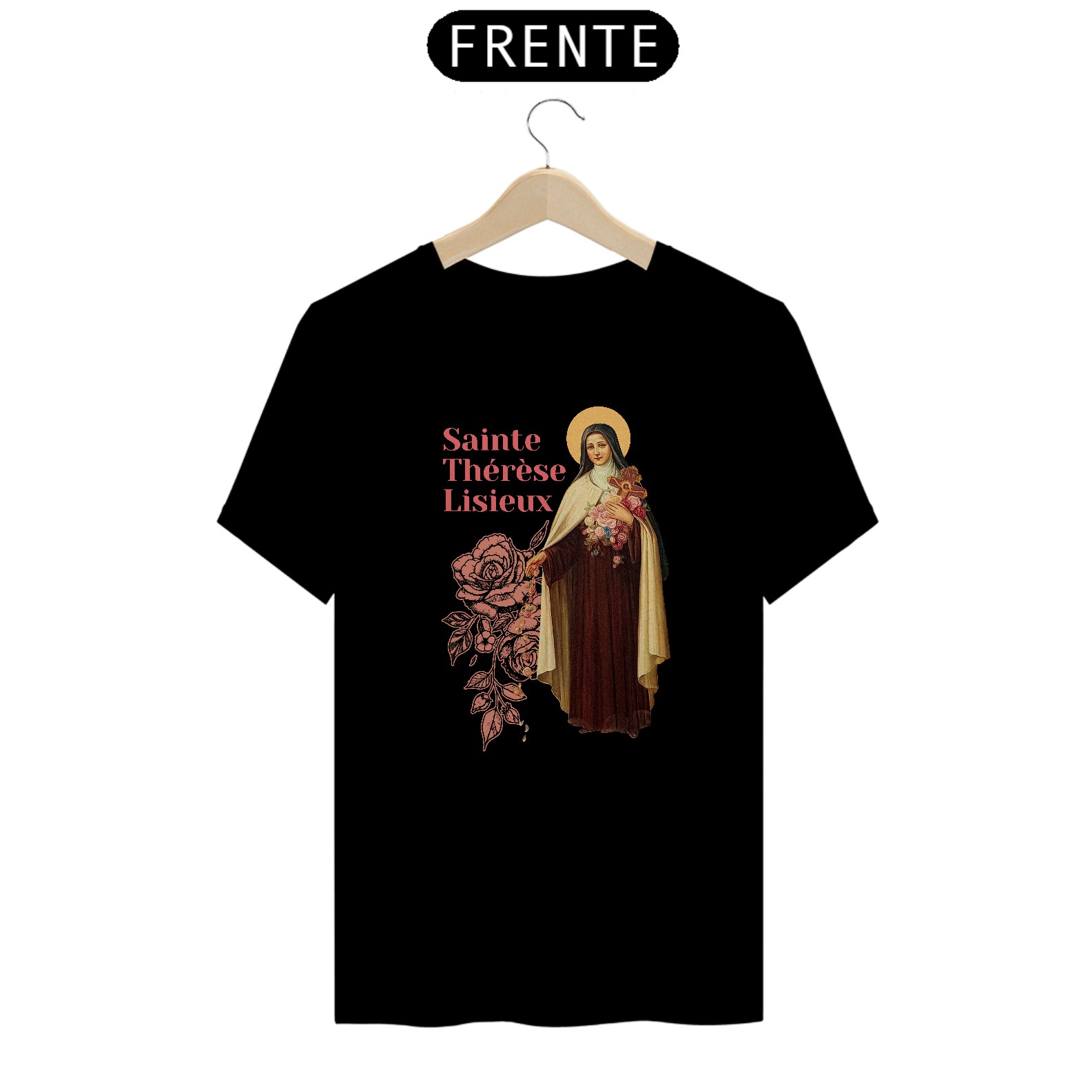 Nome do produto: Camiseta Clássica Santa Teresinha de Lisieux