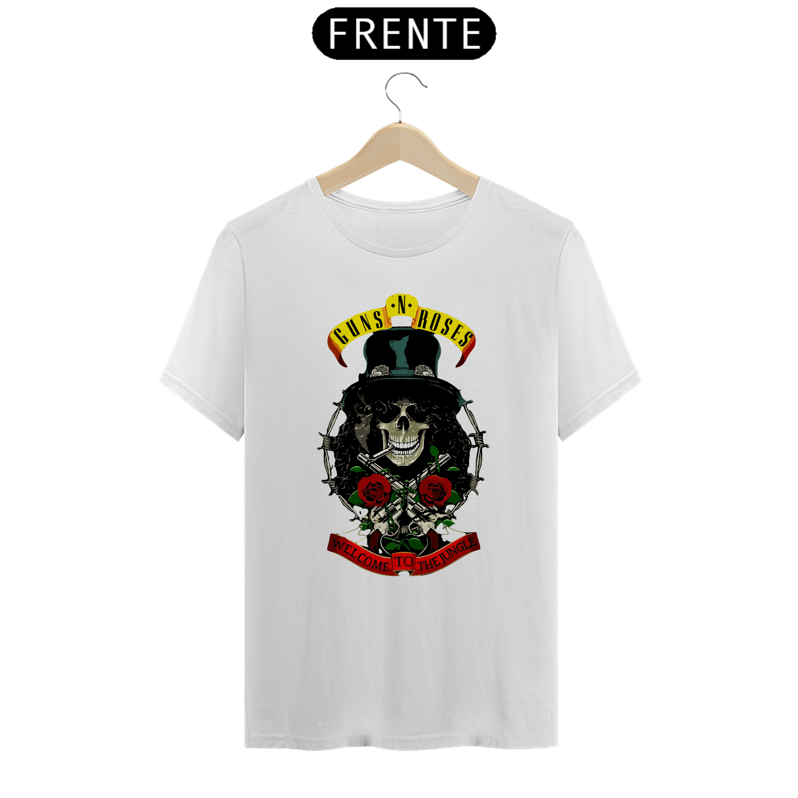 Nome do produto: GUNS N\'ROSES THE RING - Camiseta Personalizada com Estampa de Banda