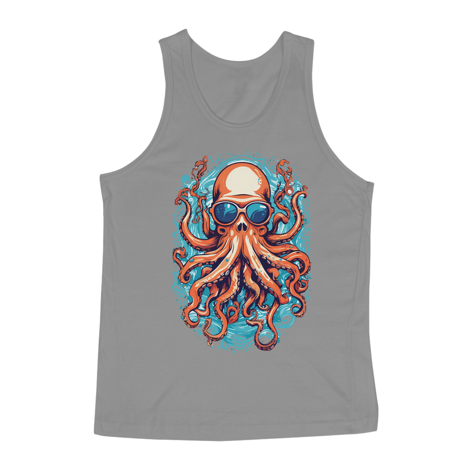 Nome do produto: Camiseta Regata Personaizada OCTOPUS DE ÓCULOS