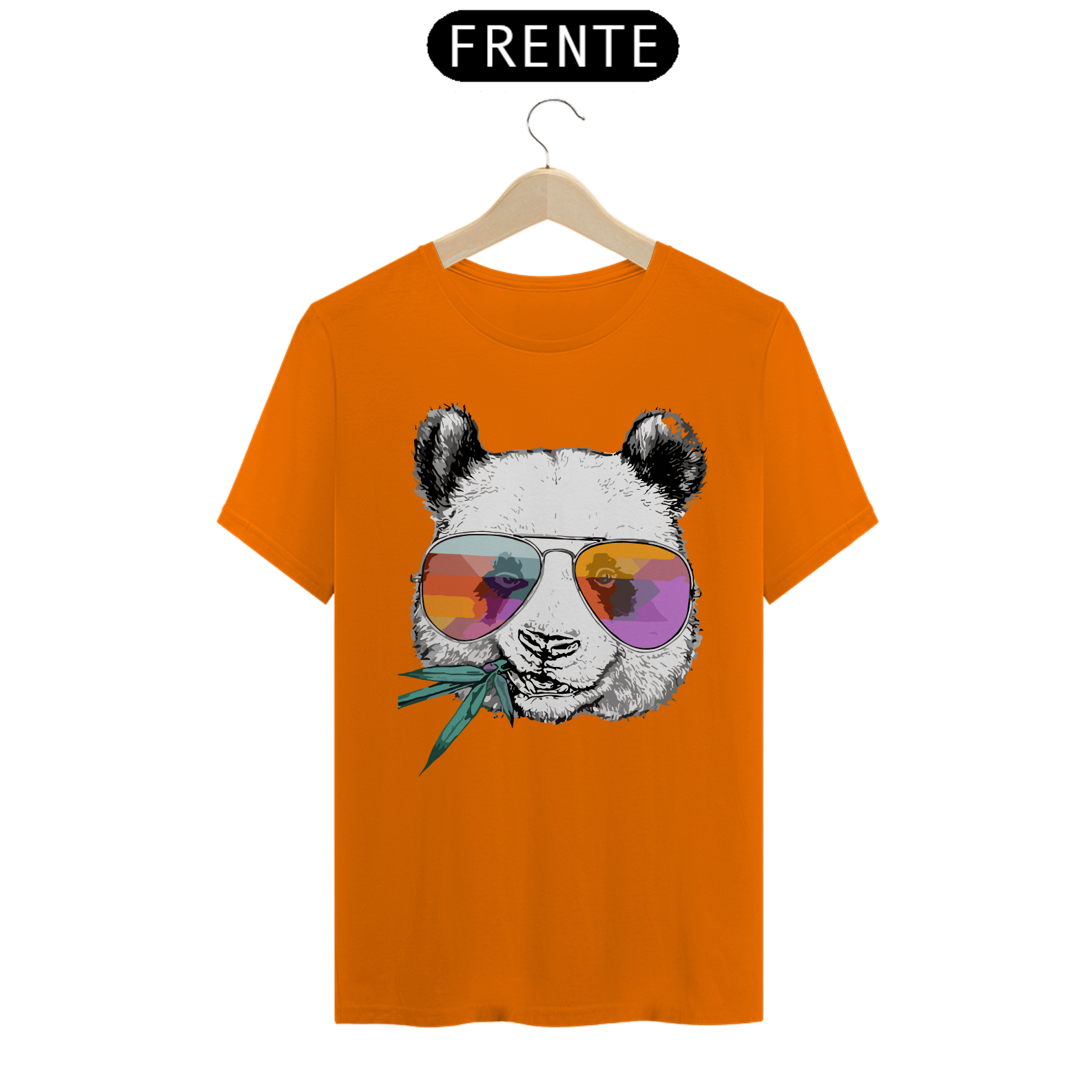 Nome do produto: Camiseta Personalizada Estampa PANDA RAY BAN
