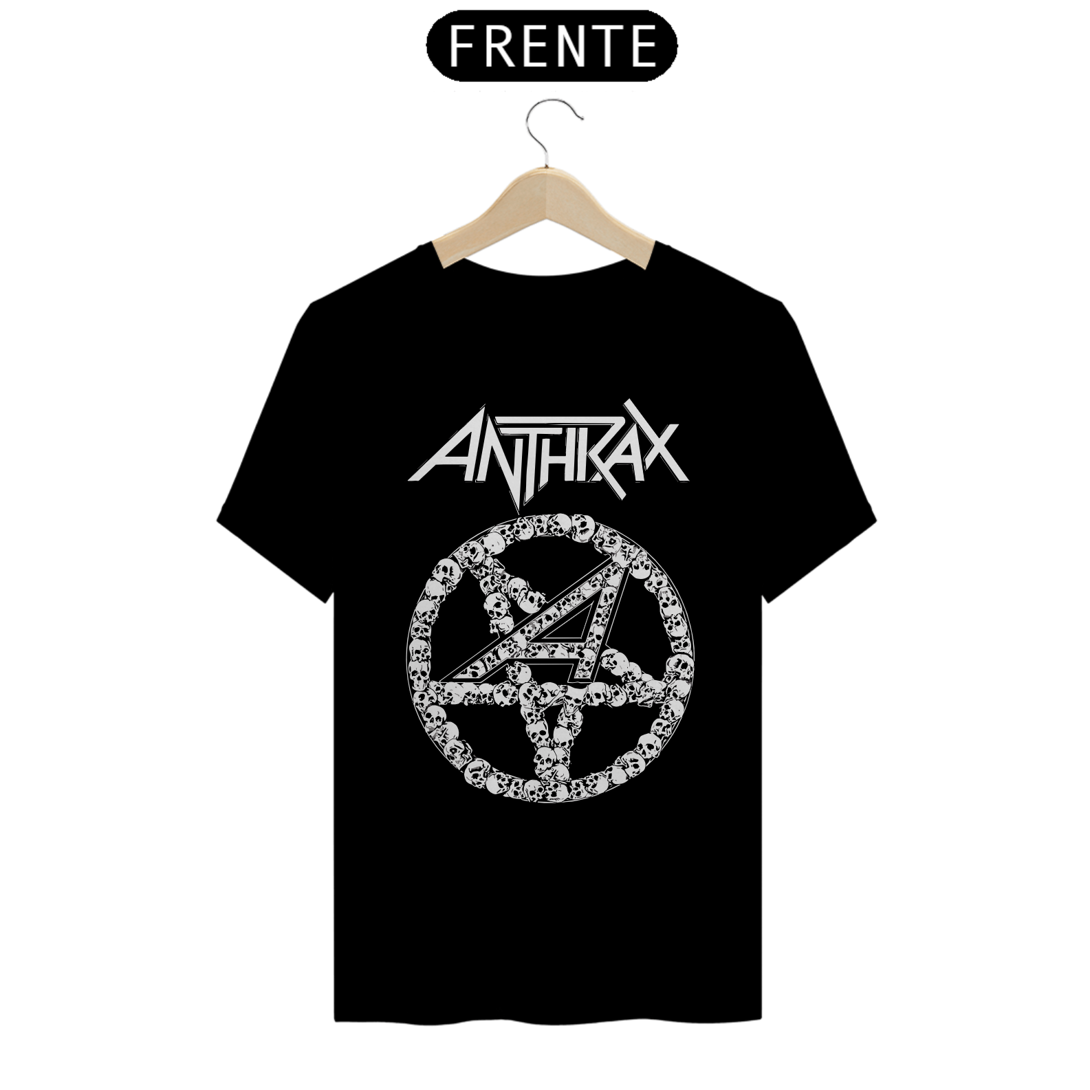 Nome do produto: ANTHRAX - Camiseta Personalizada com Estampa de Banda
