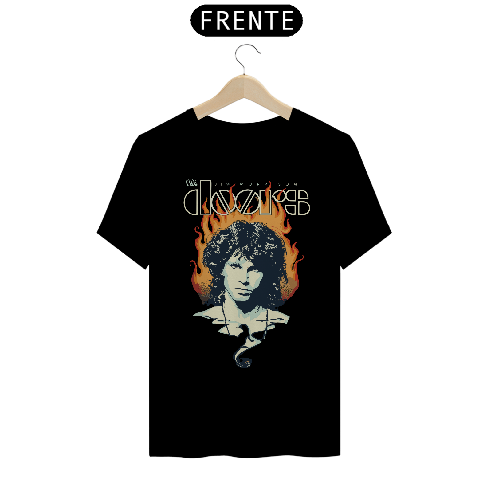 Nome do produto: THE DOORS JIM MORRISON - Camiseta Personalizada com Estampa de Banda