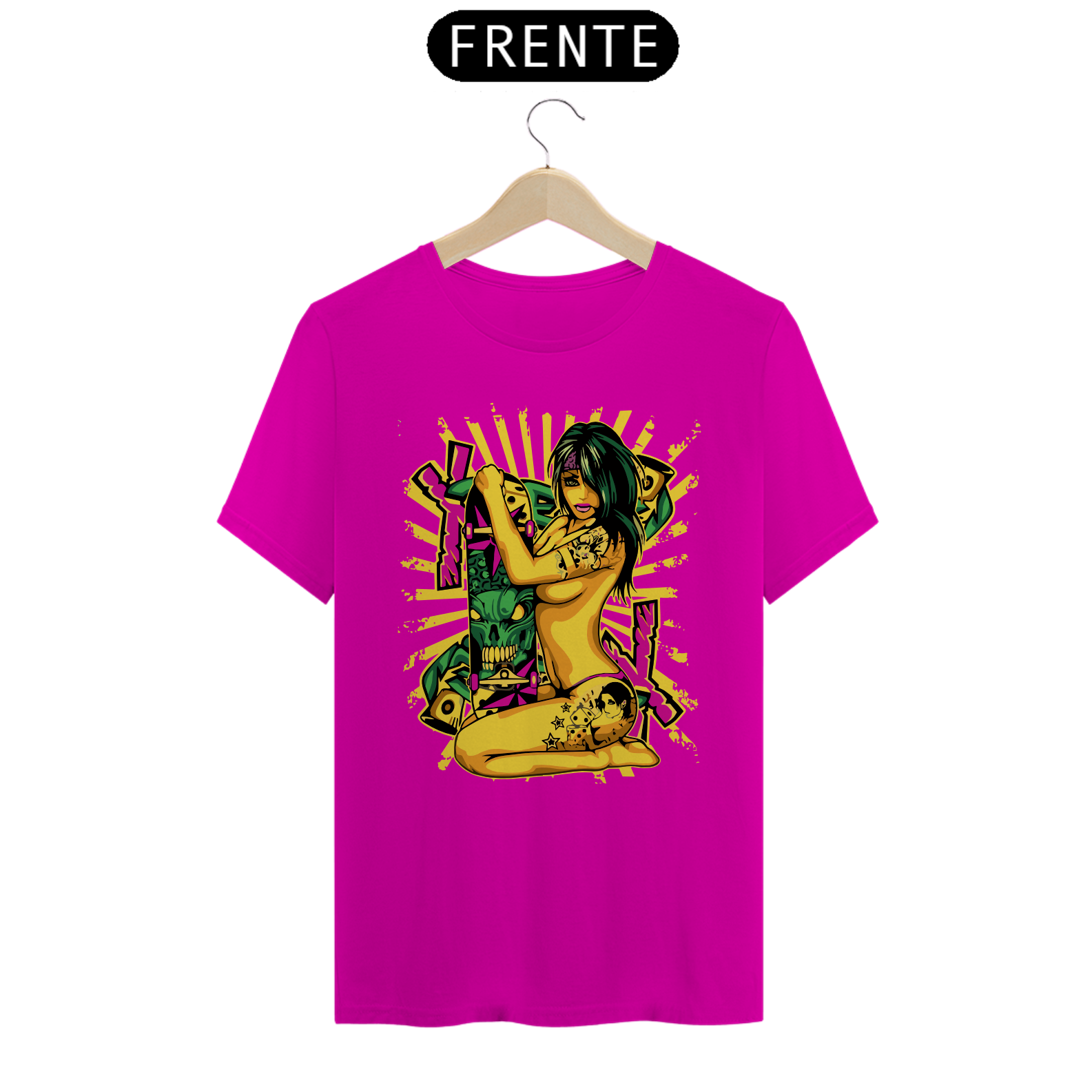 Nome do produto: Camiseta Personalizada Estampa XXX Bitch & Skate