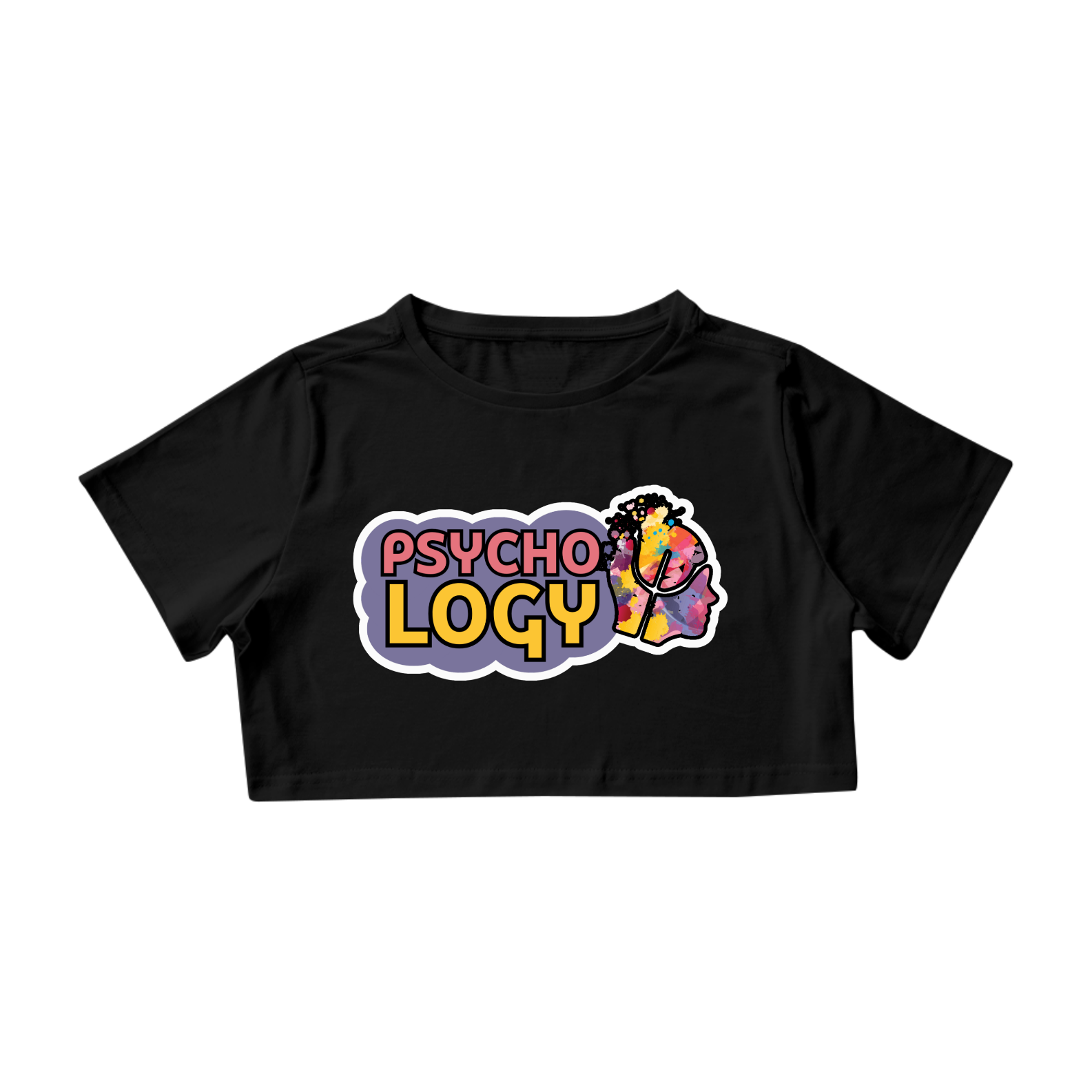 Nome do produto: CROPPED - PSICOLOGIA - ESTOY LOCO - LA LA LA