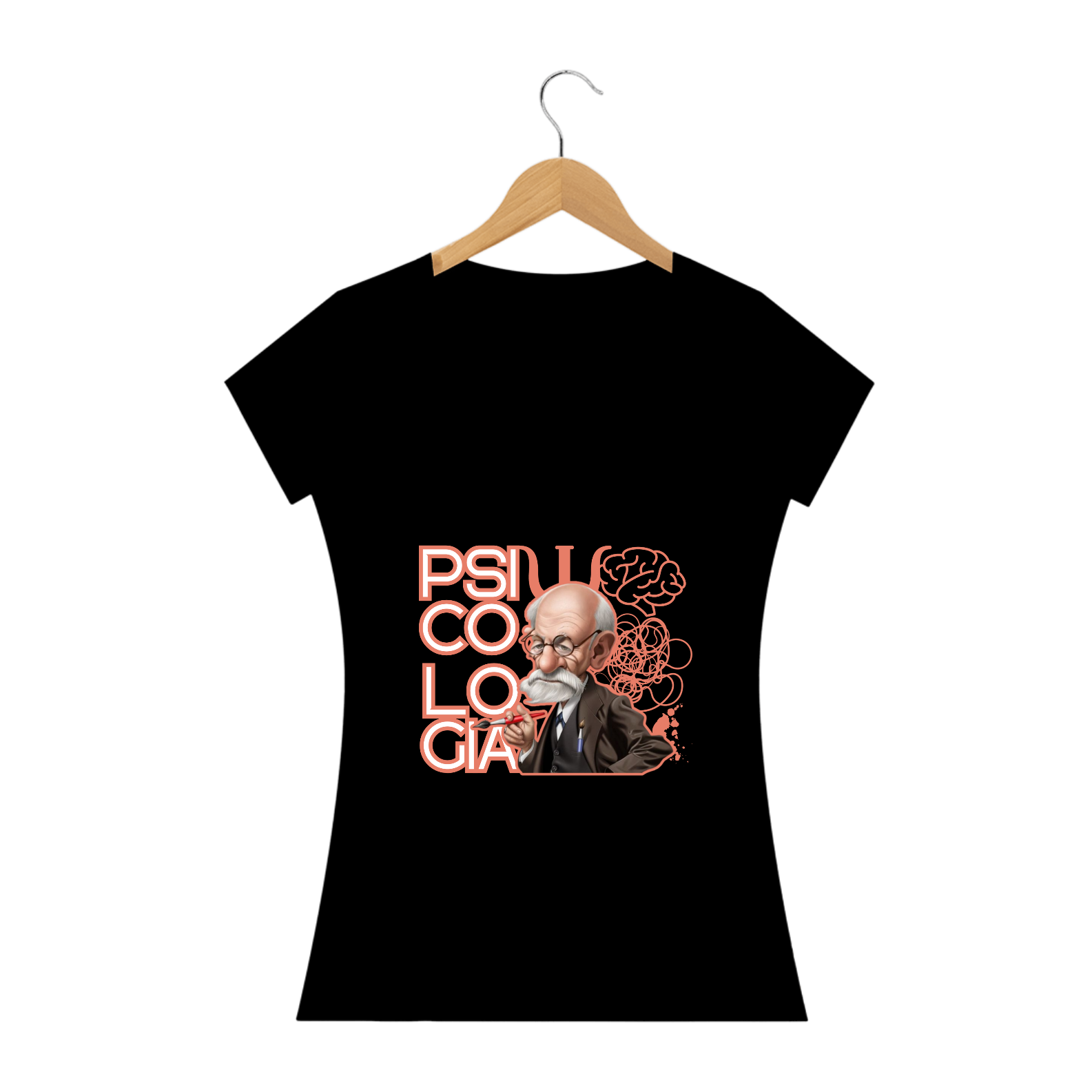 Nome do produto: CAMISA QUALITY BABY LONG - PSICOLOGIA - FREUD