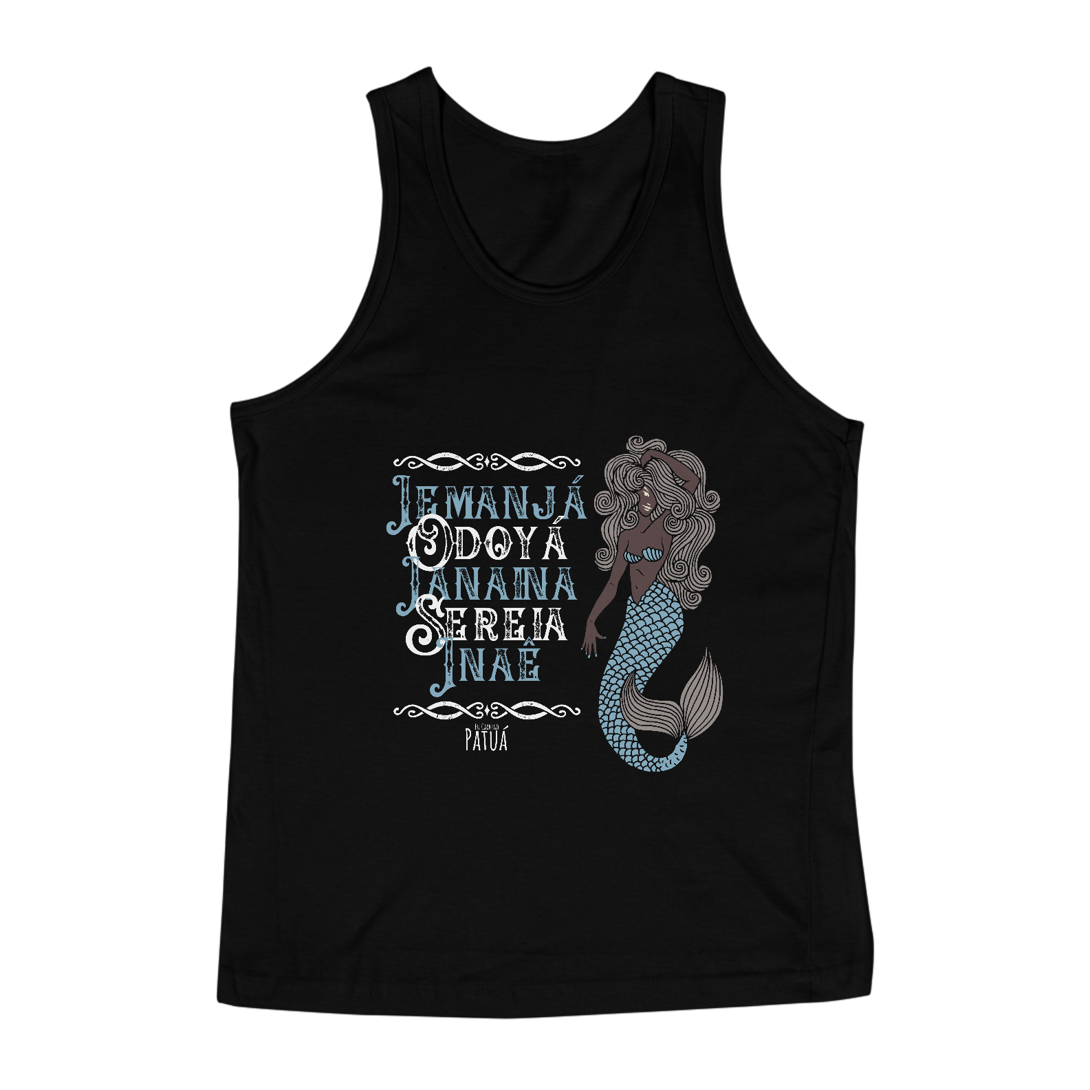 Nome do produto: Coleção Ponto Cantado - Regata Iemanjá