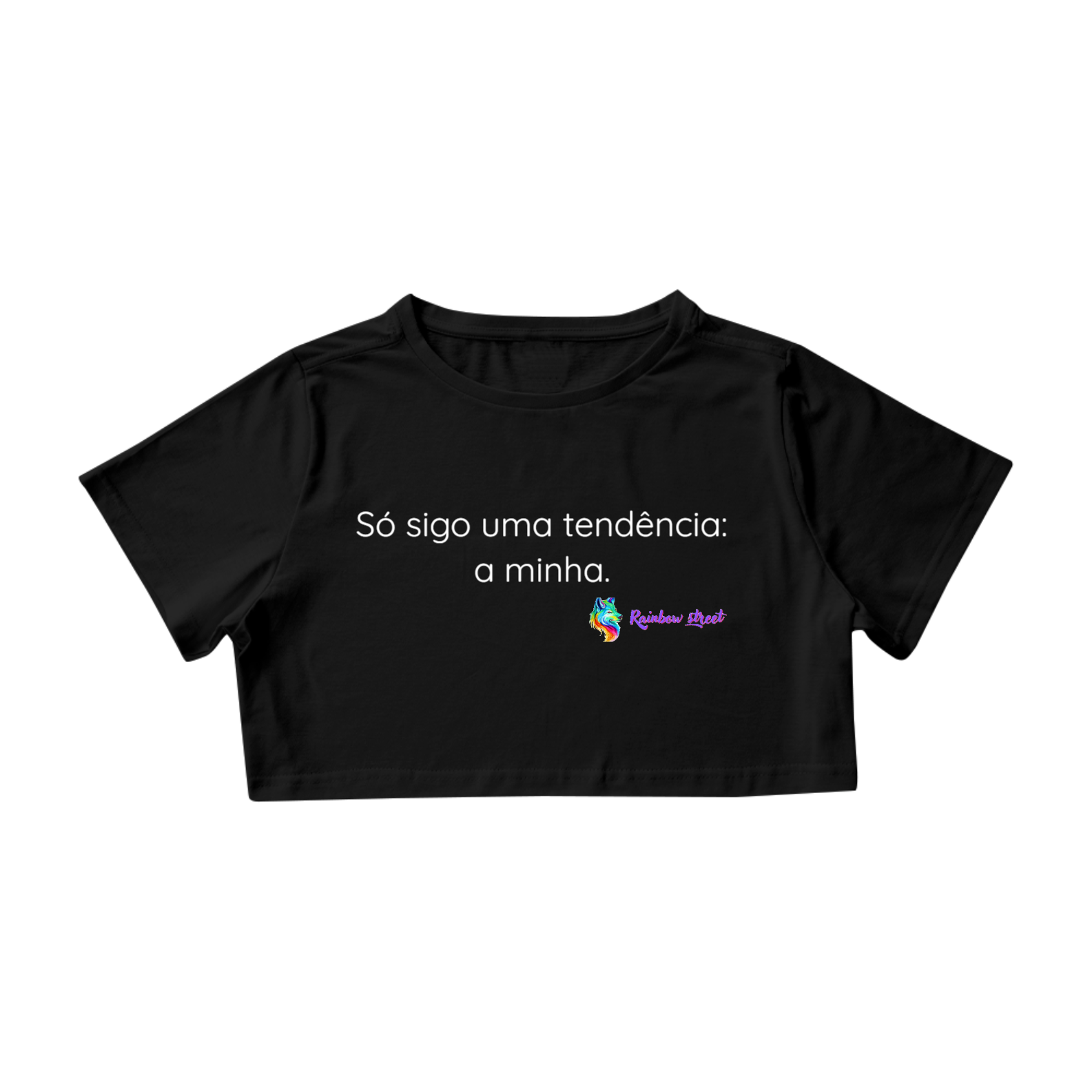 Nome do produto: Cropped Uma tendencia Rainbow