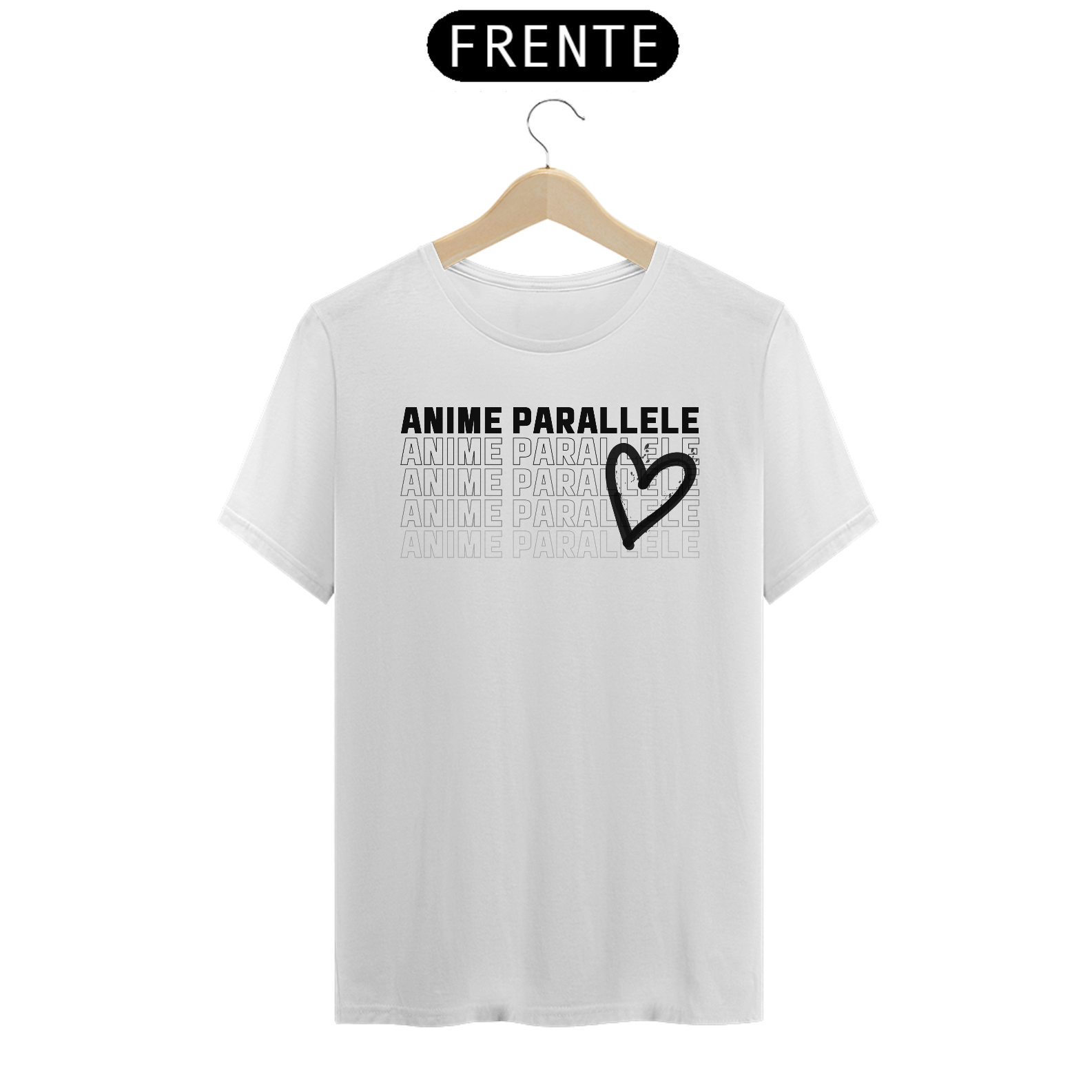 Nome do produto: Camiseta Anime Parallele Branca