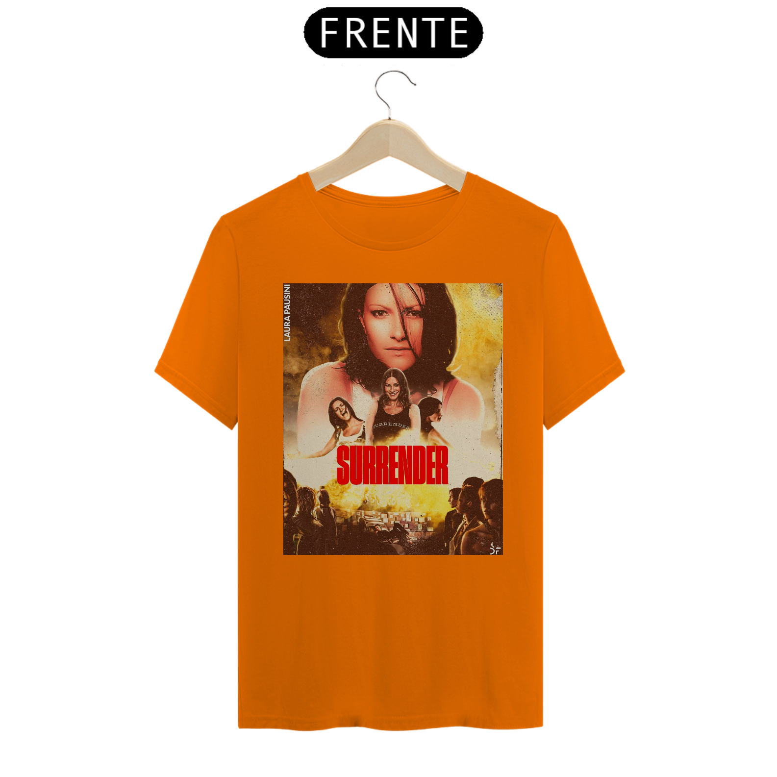 Nome do produto: Camiseta Unissex Laura Pausini Surrender
