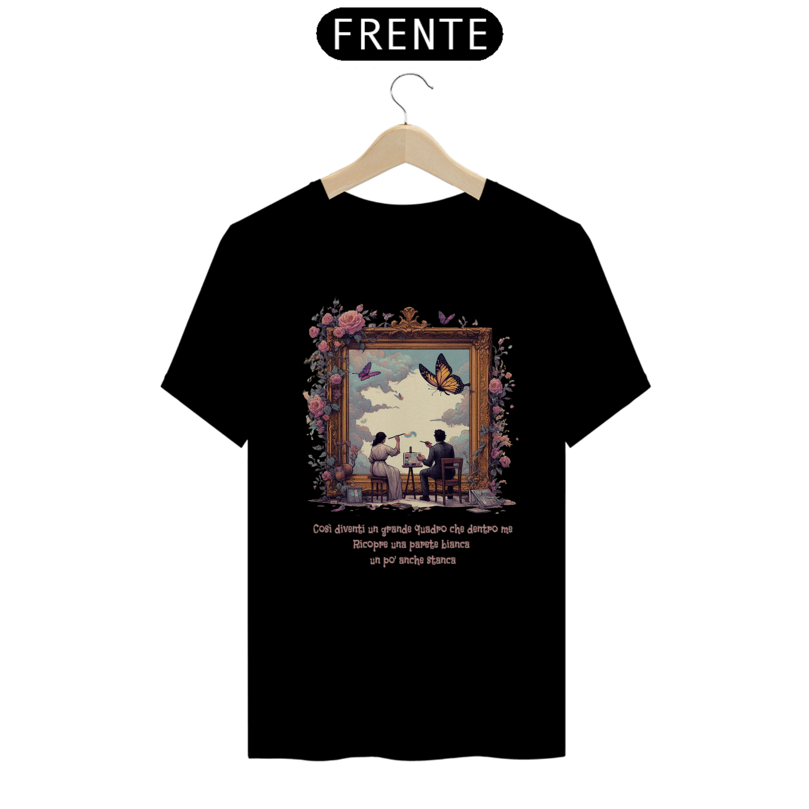 Nome do produto: Camiseta Unissex Vivimi - preta