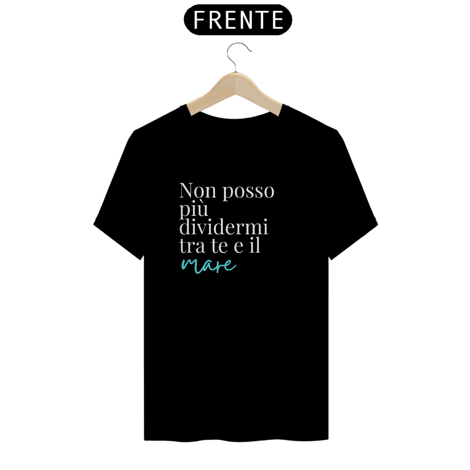 Nome do produto: Camiseta Unissex Tra Te Il Mare - escura