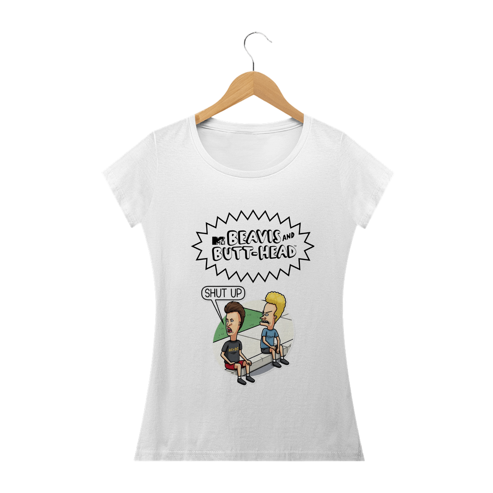 Nome do produto: Camiseta Baby Long - Beavis and Butt-Head