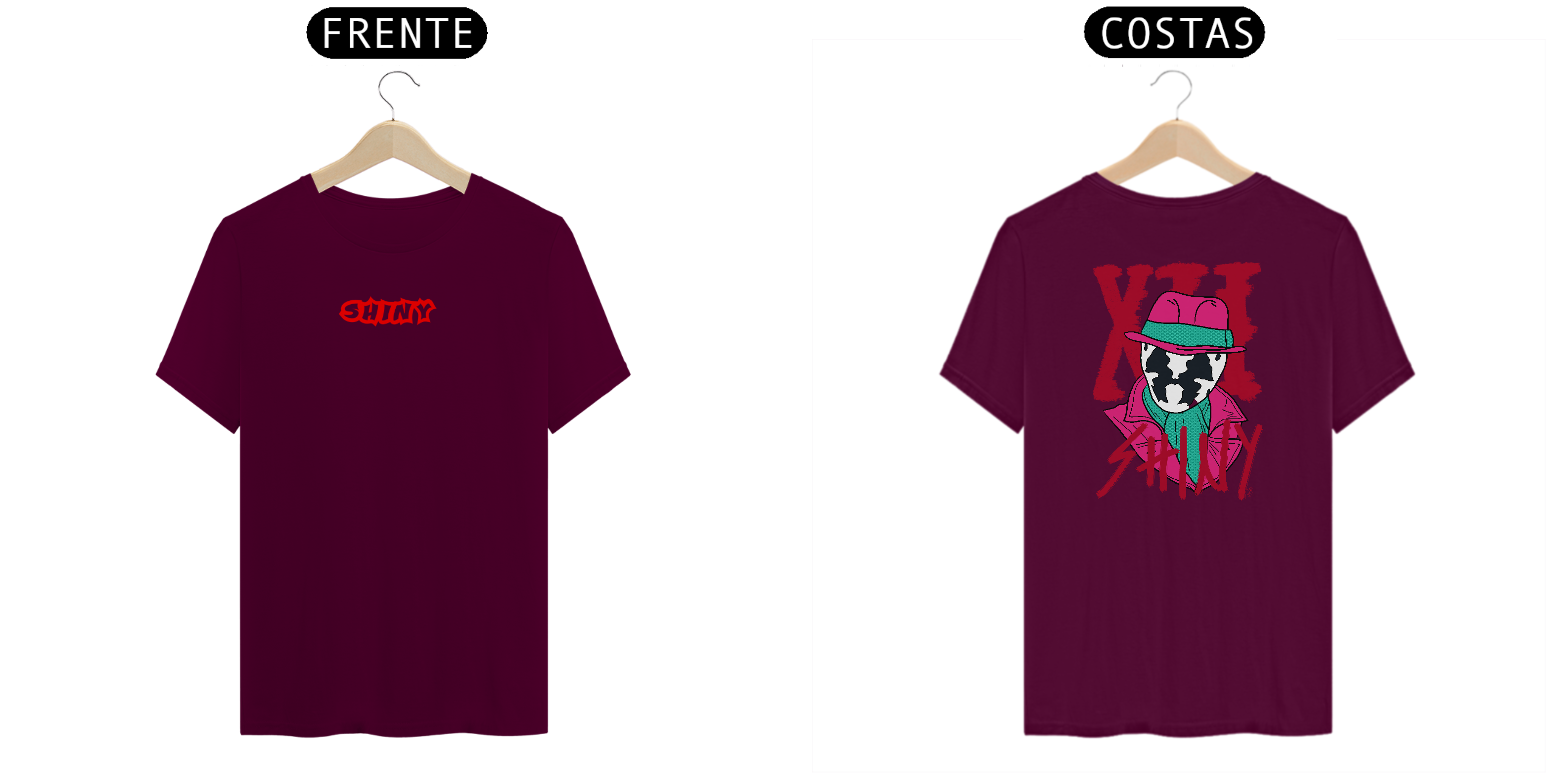Nome do produto: Camiseta WHATShiny vinho