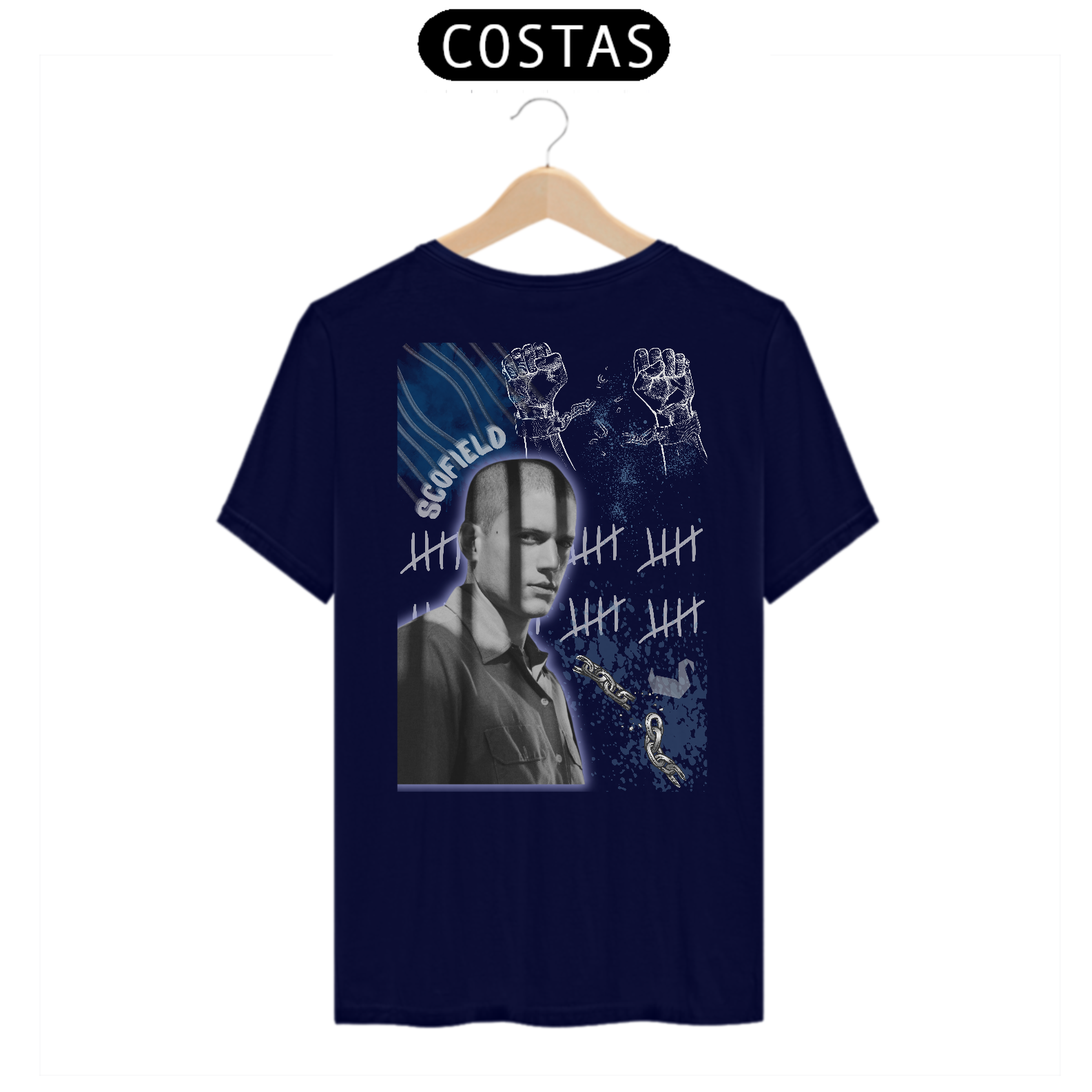 Nome do produto: Camiseta Scofield Prison Break - Linha Quality