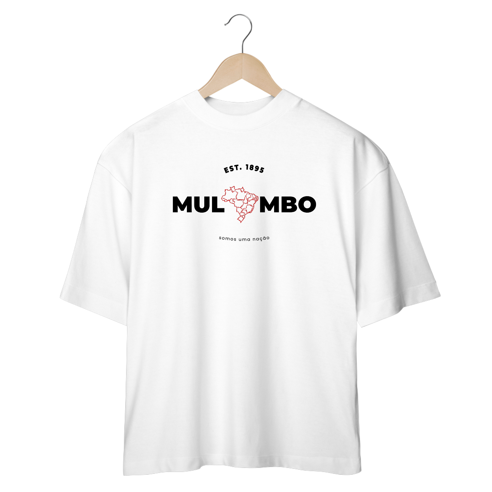 Nome do produto: Somos uma Nação - Oversized - Branca.marfim