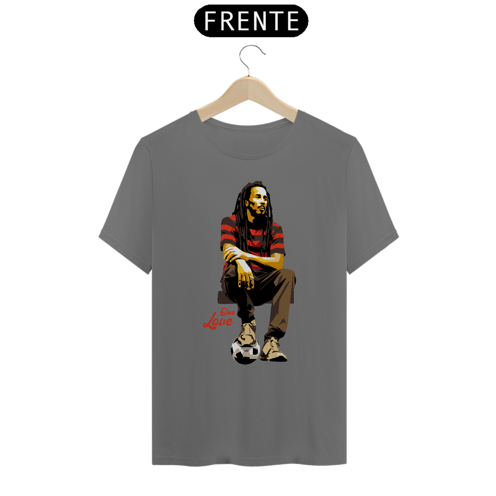 Nome do produto: One Love - T-Shirt Estonada - Cores