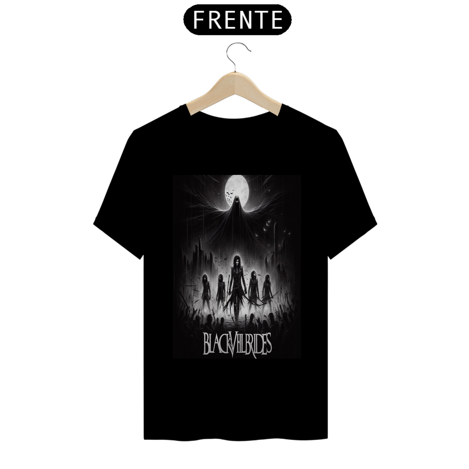 Nome do produto: Camiseta Black Veil Brides