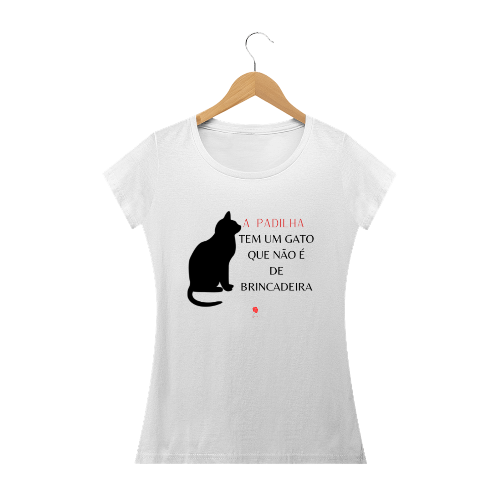 Nome do produto: Camiseta Baby Look - Gato da Padilha