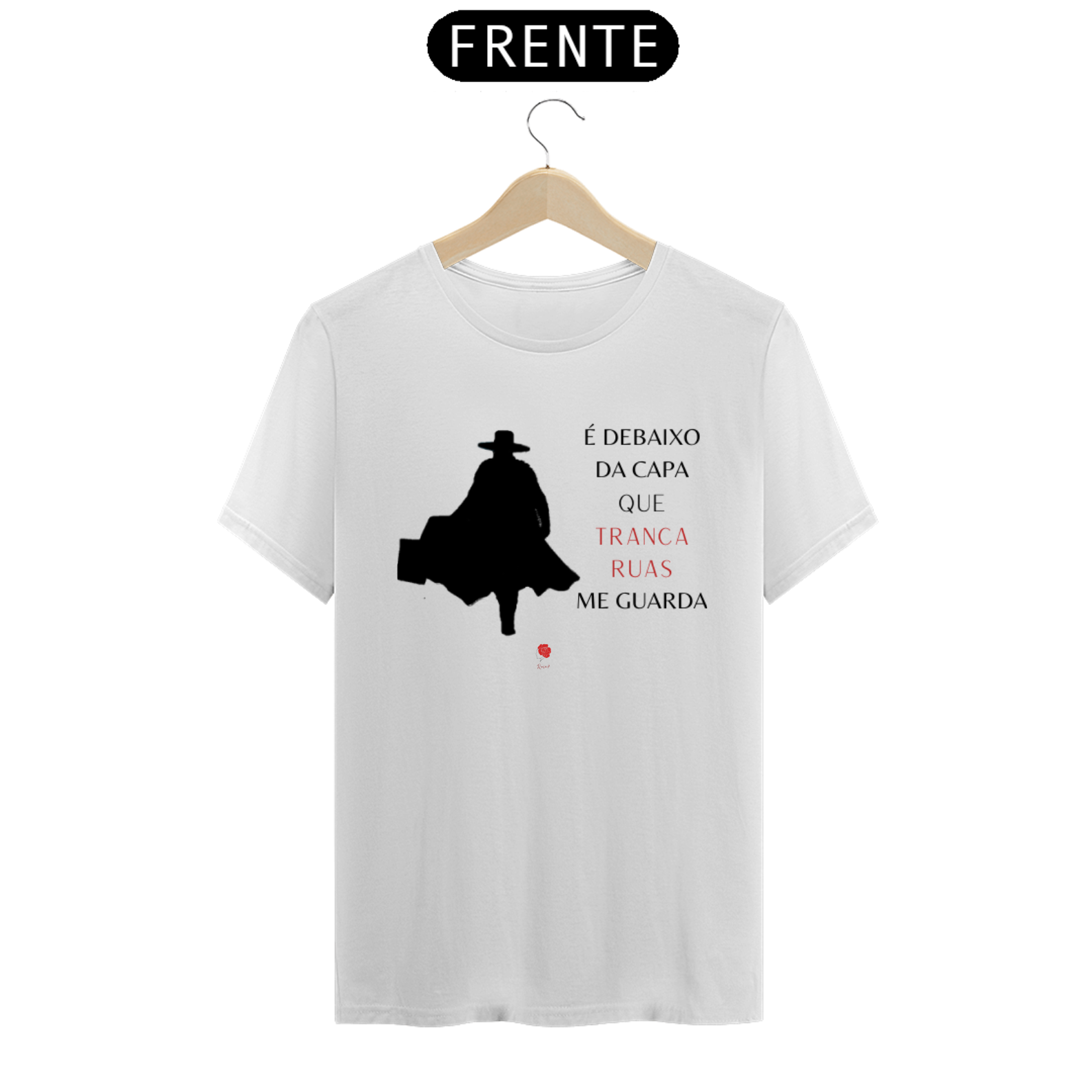 Nome do produto: Camiseta Capa de Tranca Ruas