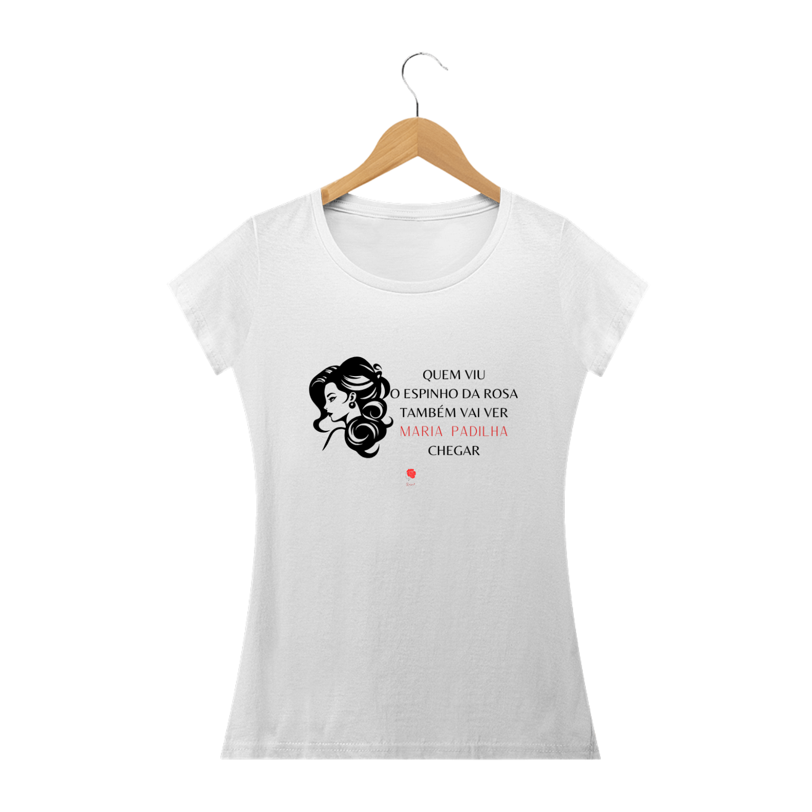 Nome do produto: Camiseta Baby Look - Maria Padilha 