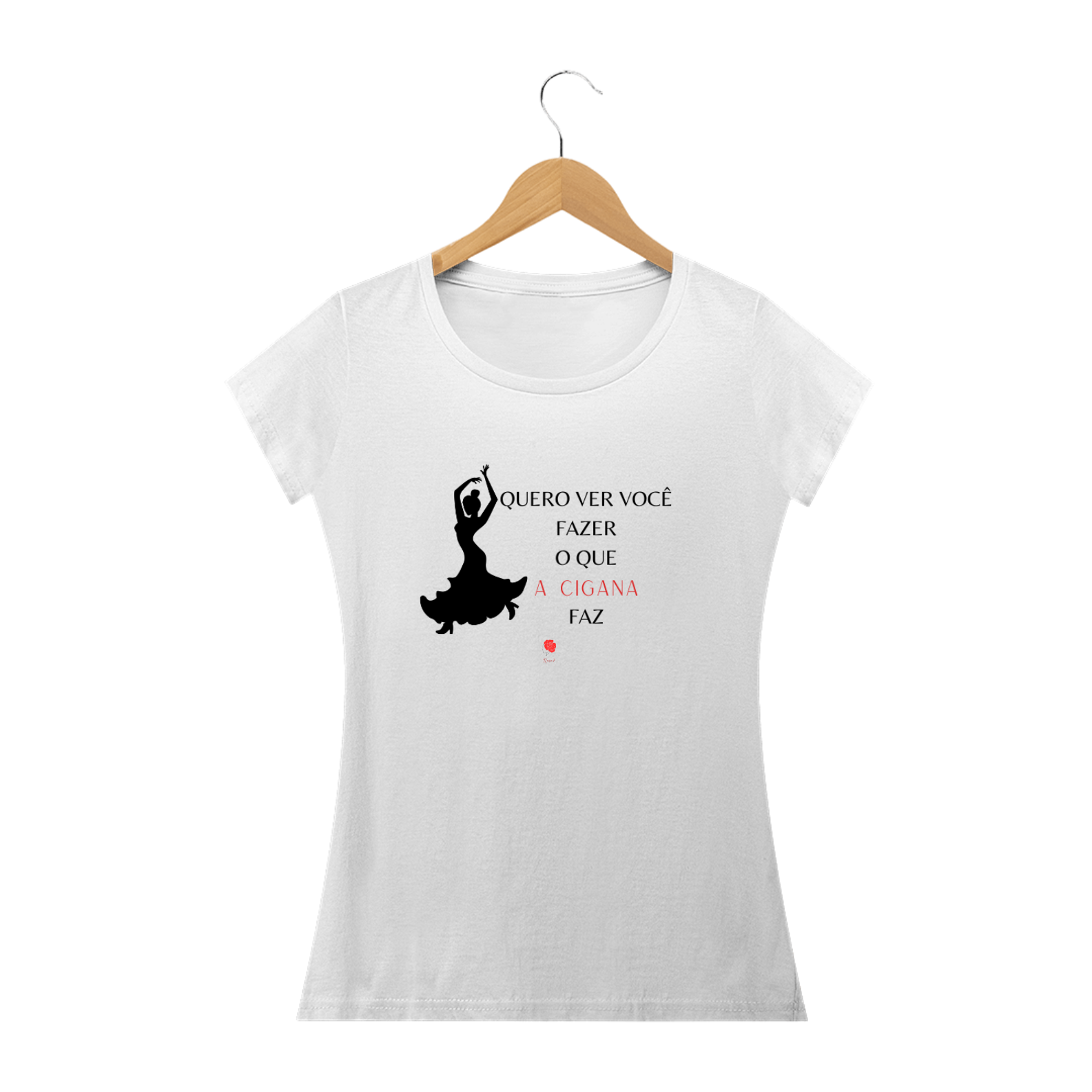 Nome do produto: Camiseta Baby Look Cigana