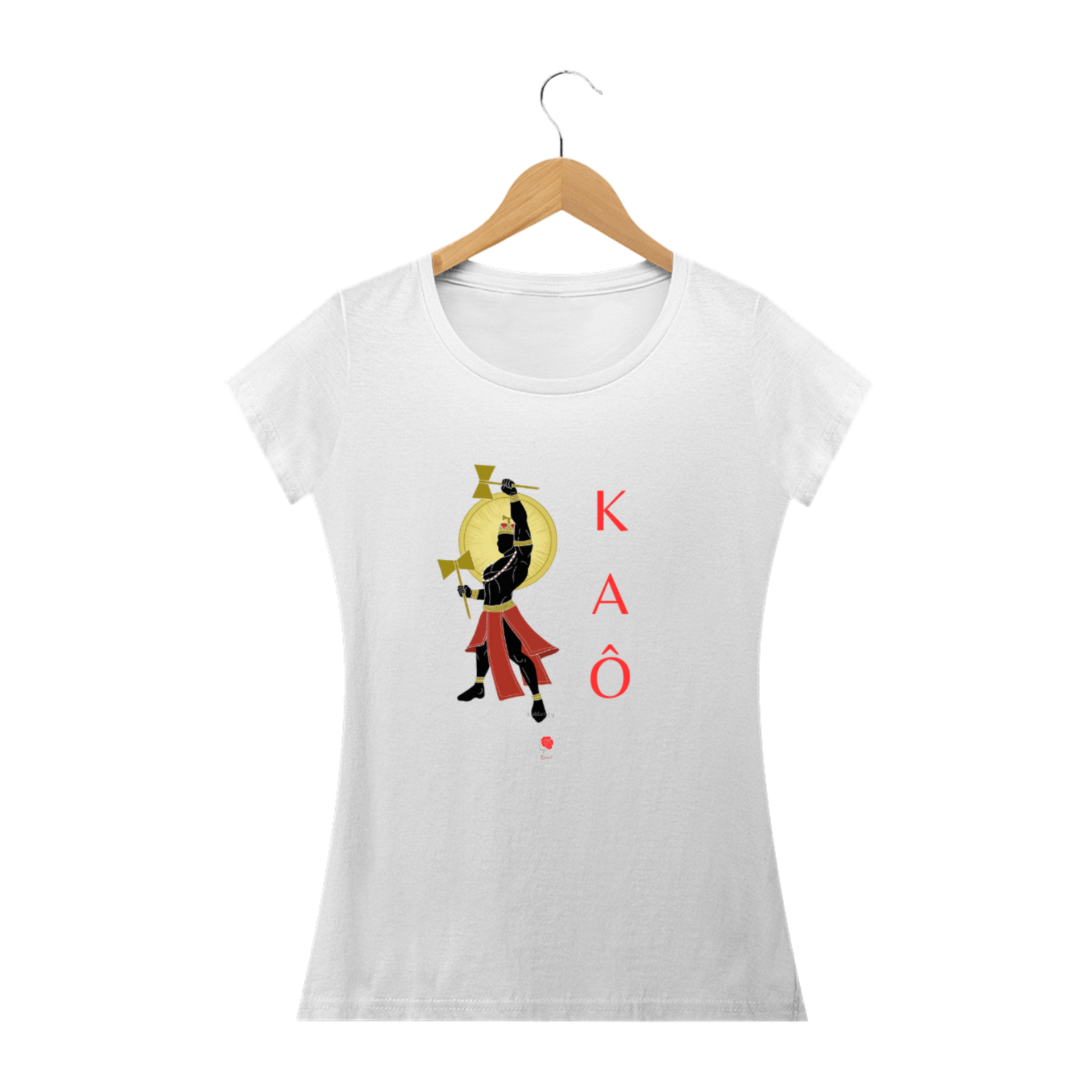 Nome do produto: Camiseta Baby Look Xangô - Kaô