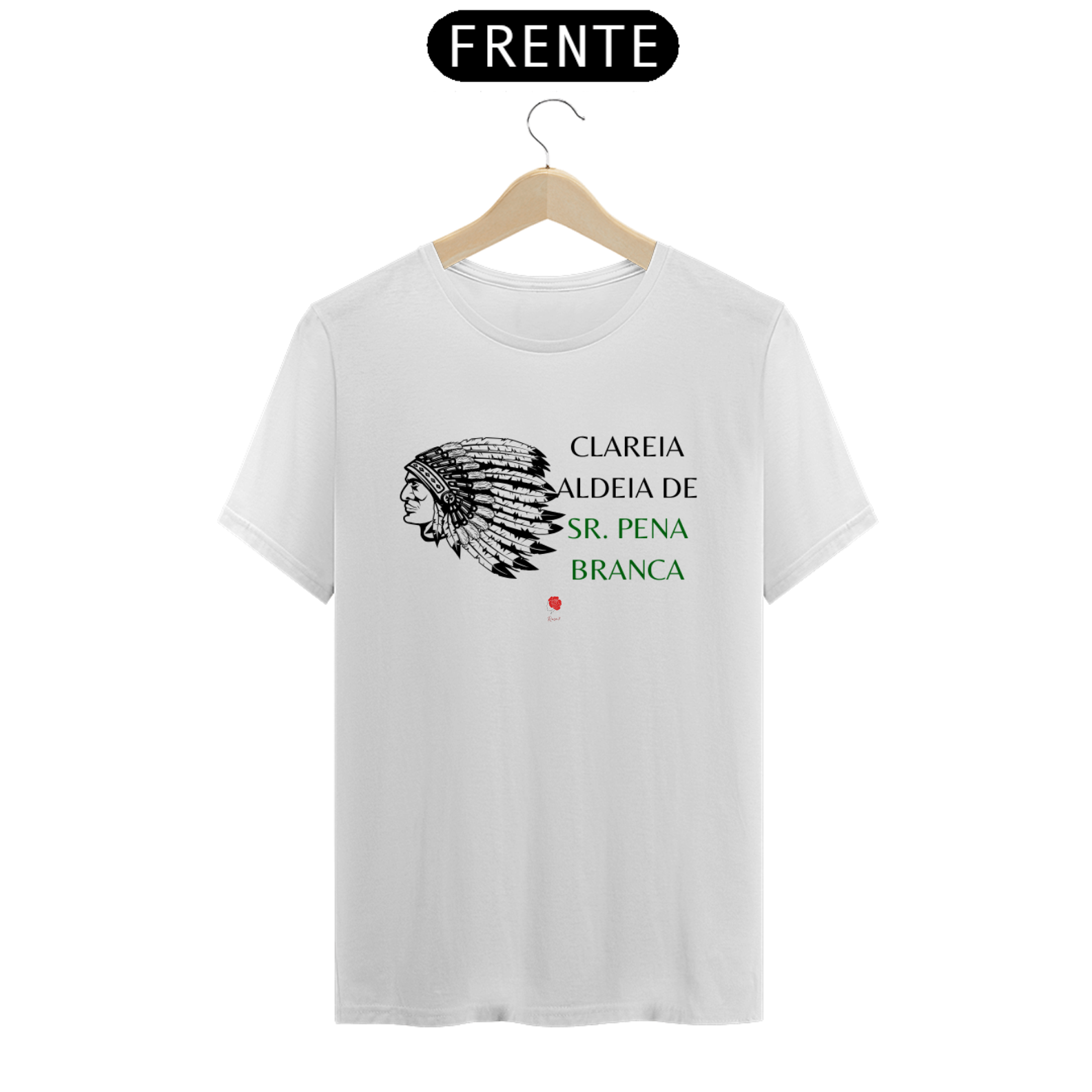 Nome do produto: Camiseta Caboclo Pena Branca
