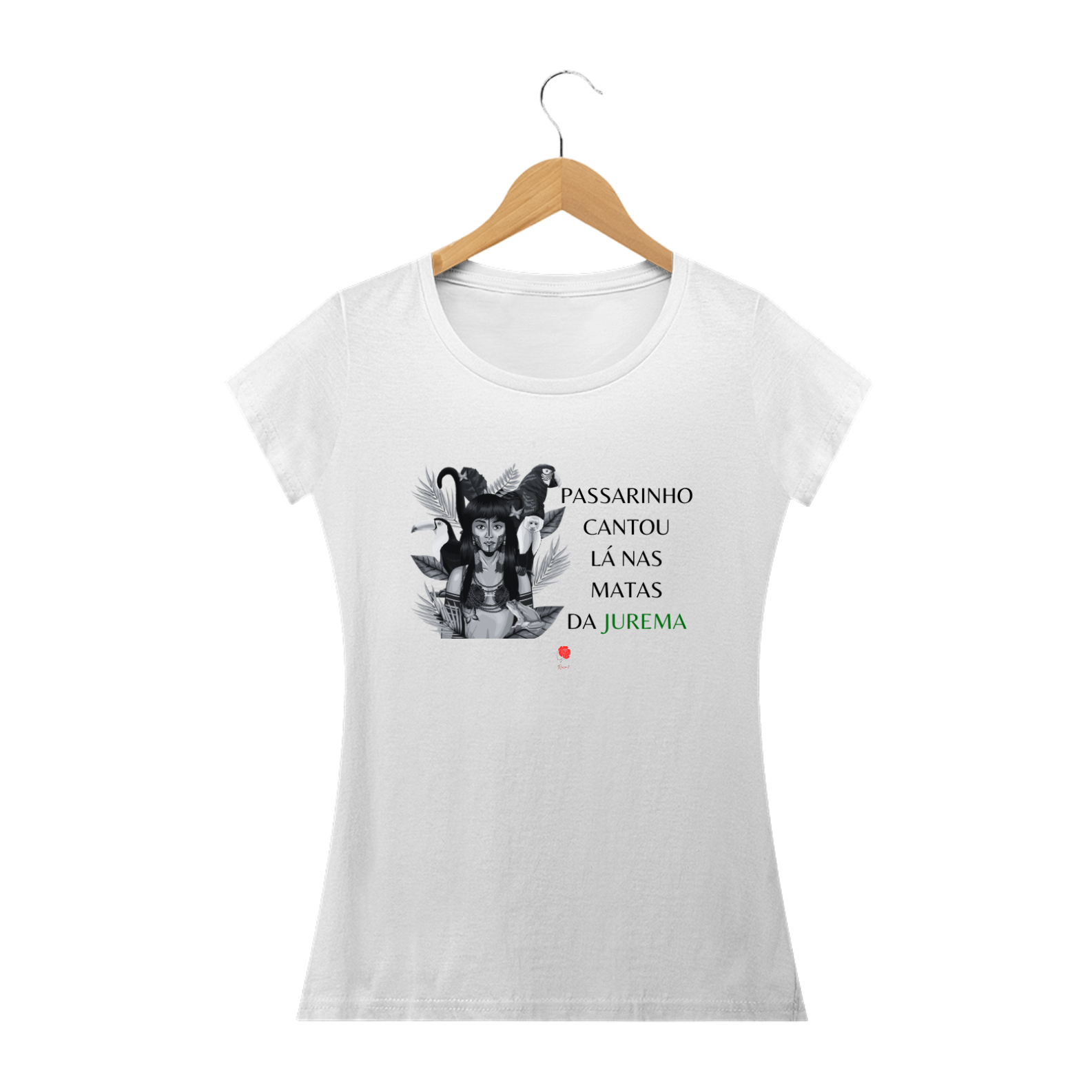 Nome do produto: Camiseta Baby Look Cabocla Jurema