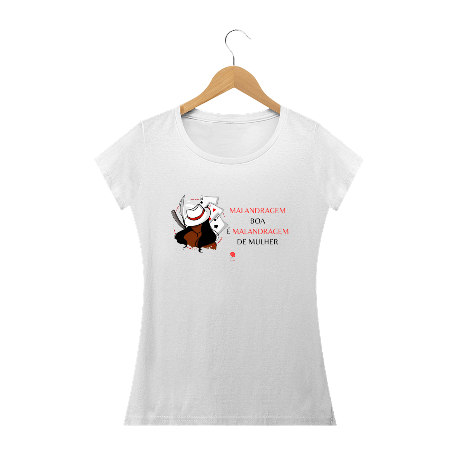 Nome do produto: Camiseta Baby Look Malandragem de Mulher