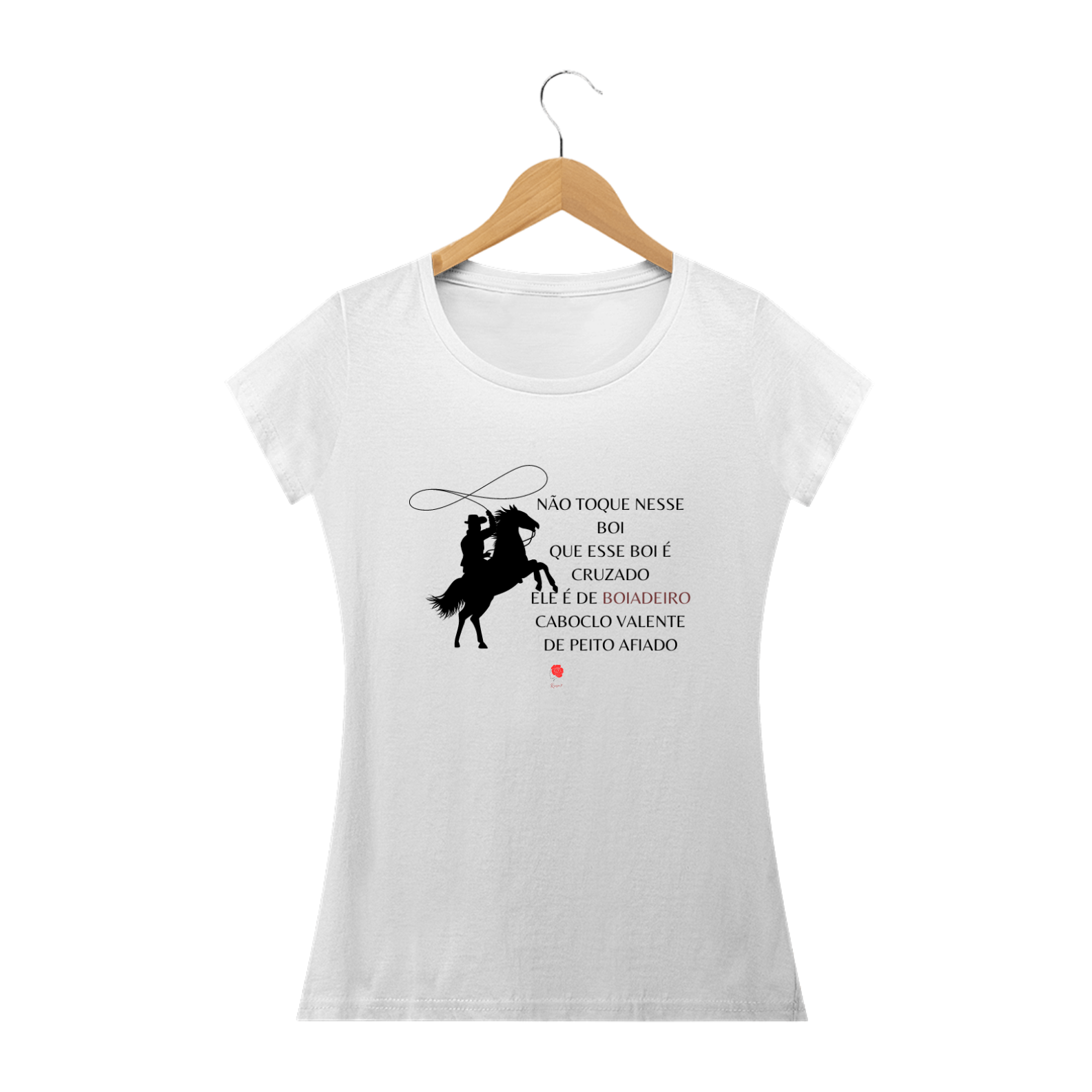 Nome do produto: Camiseta Baby Look Boiadeiro