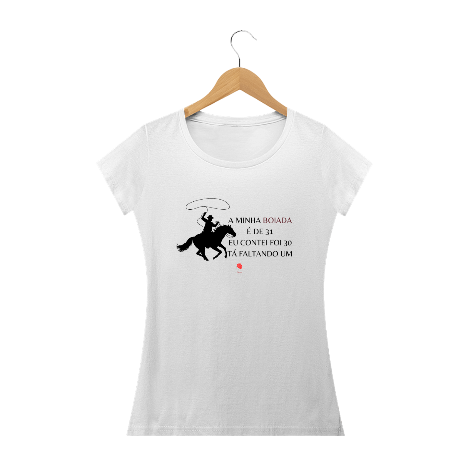 Nome do produto: Camiseta Baby Look Boiadeiro