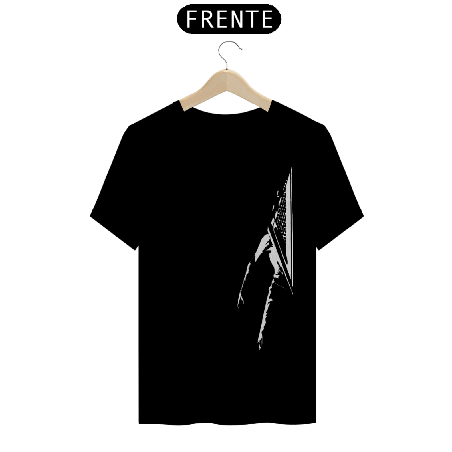 Nome do produto: pyramid head side preto e branco