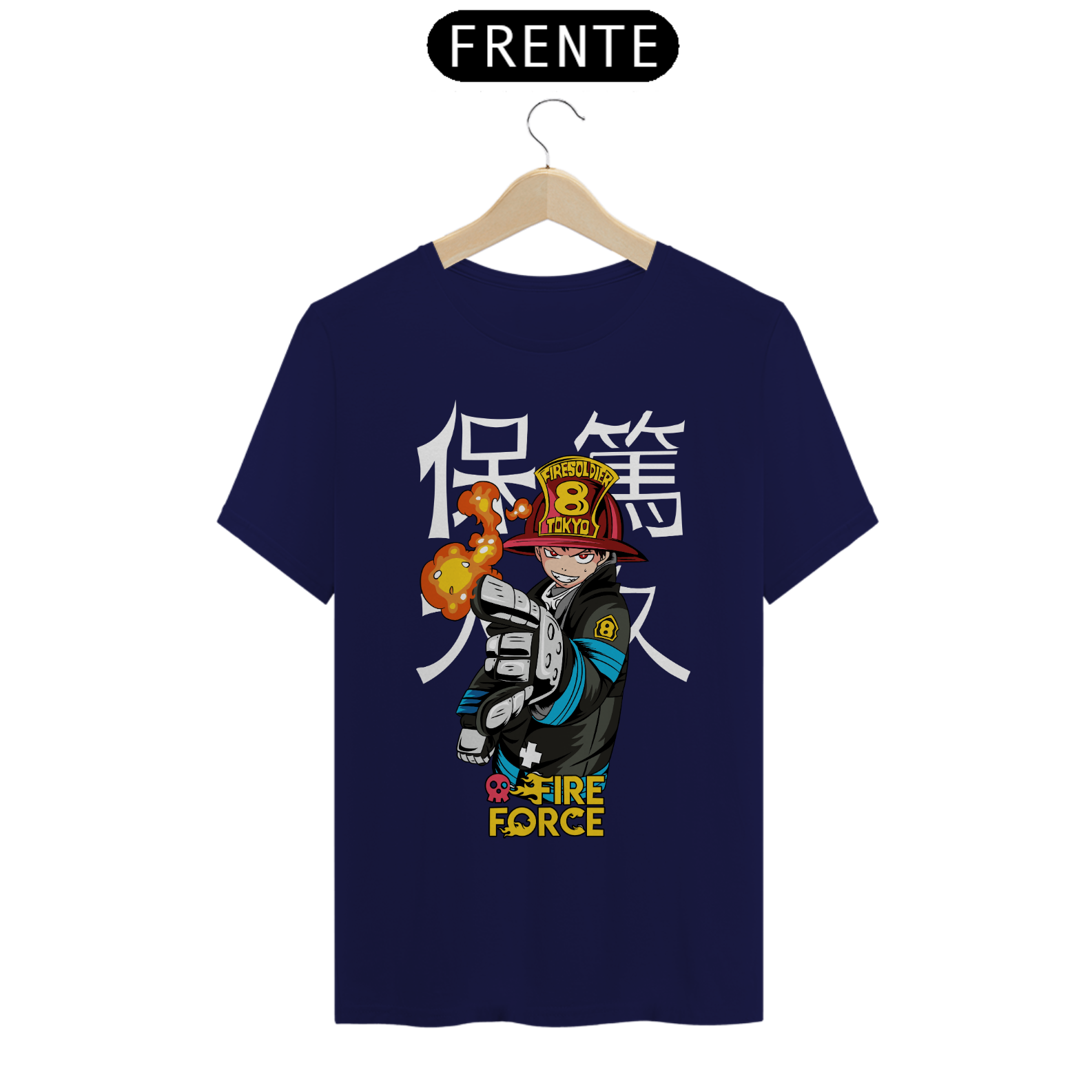 Nome do produto: Camiseta Masculina Shinra Kysakabe