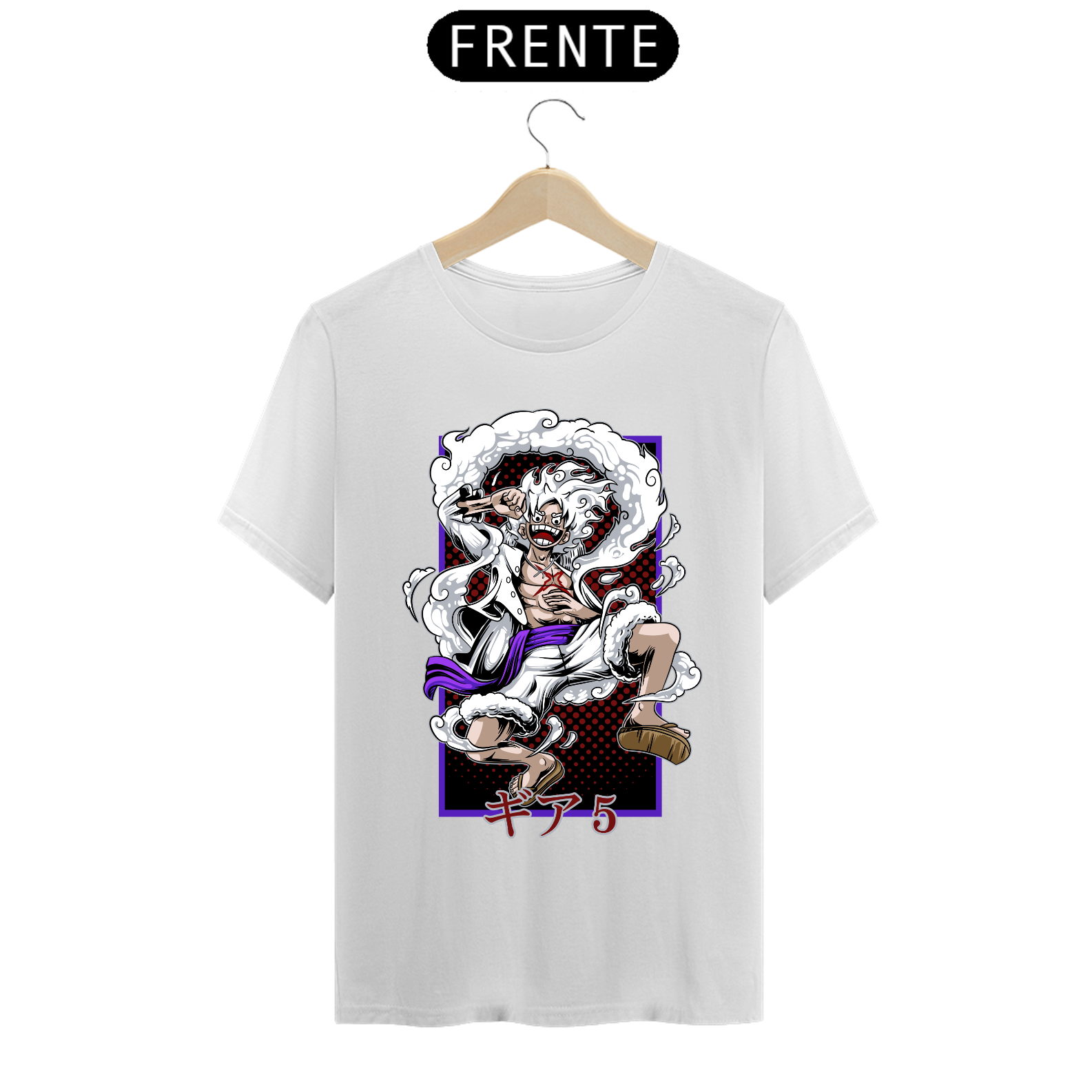 Nome do produto: Camiseta Prime Masculina (Monk D. Luffy - Gear Five)