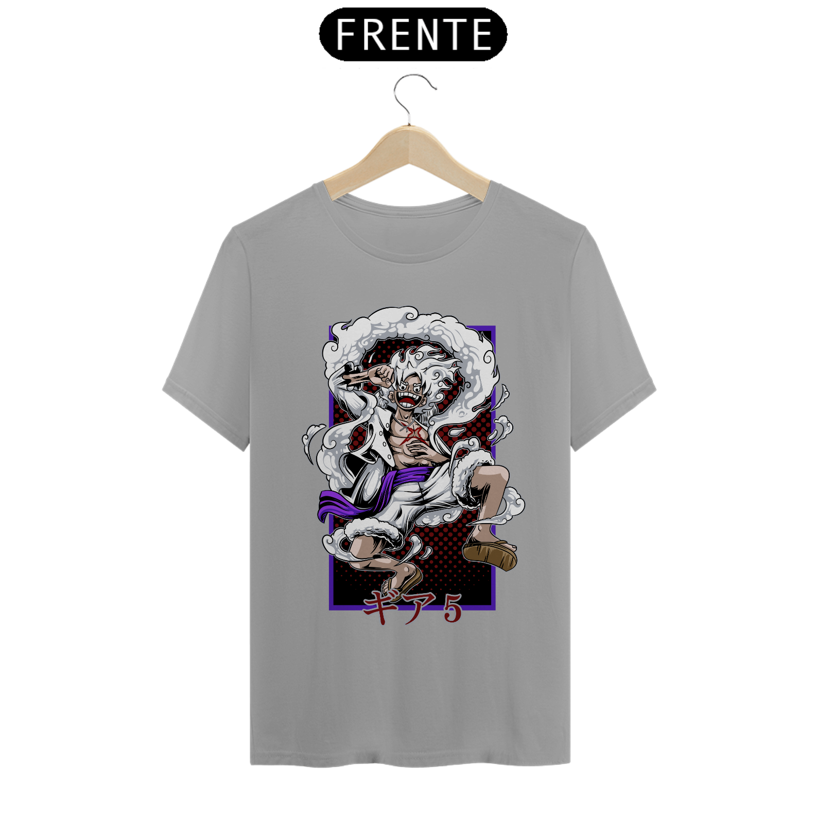 Nome do produto: Camiseta Quality Masculina (Monk D. Luffy - Gear Five)