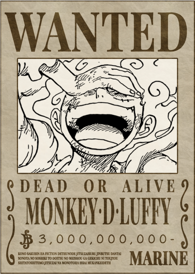 Nome do produto: Wanted Monkey. D. Luffy