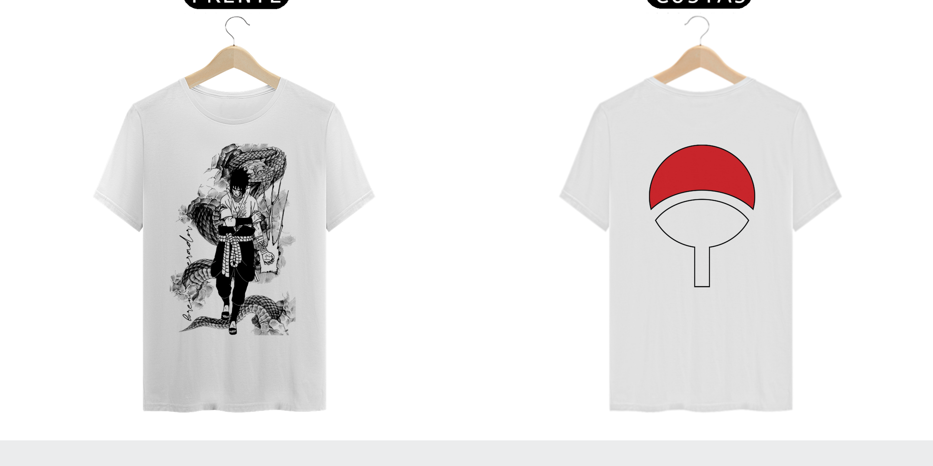 Nome do produto: Camiseta Premium Uchiha Sasuke (Naruto)