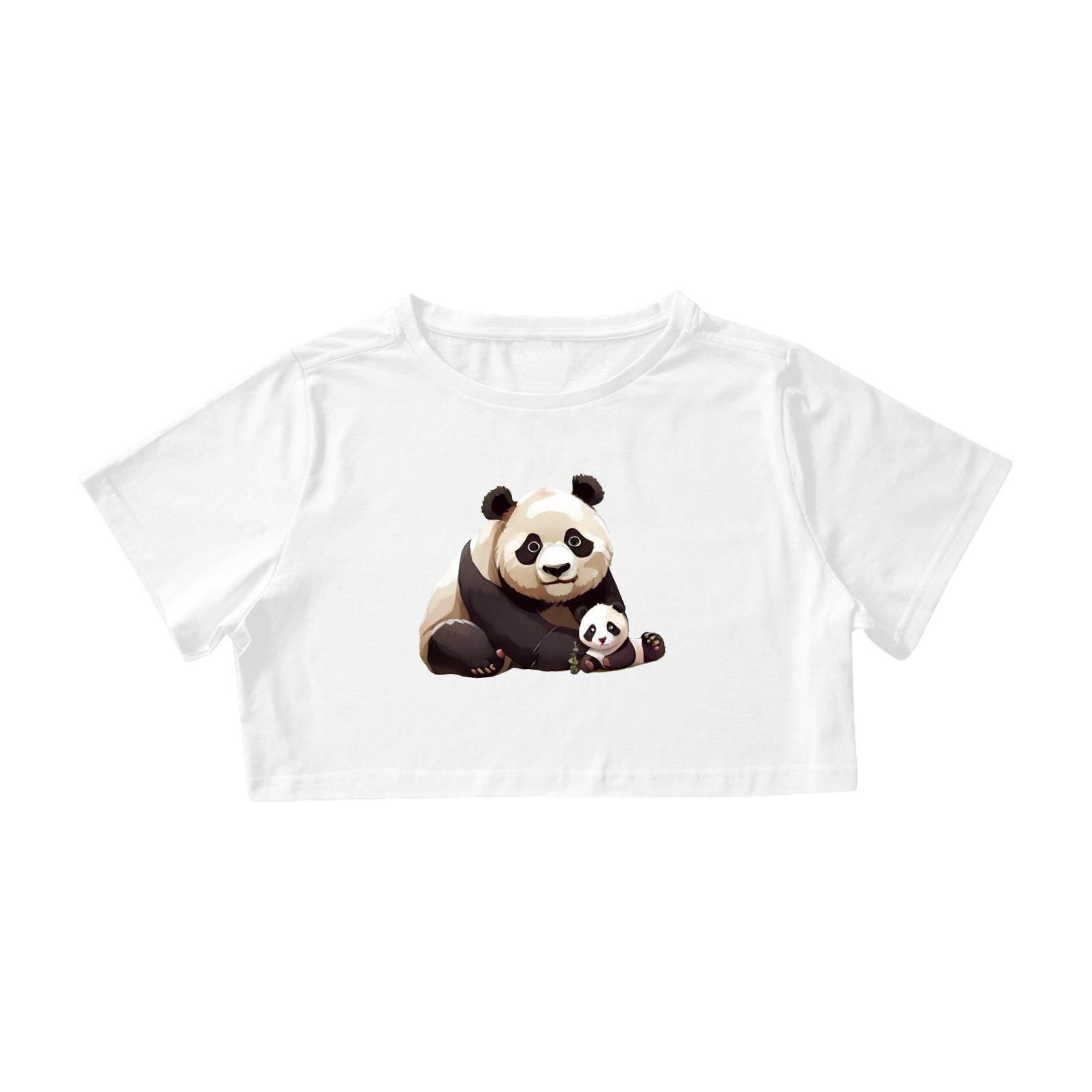 Nome do produto: Cropped Mamãe panda