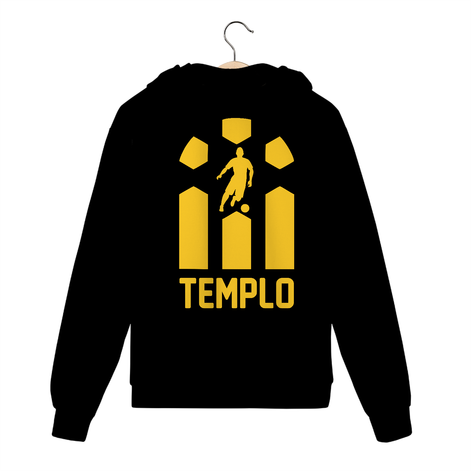 Nome do produto: MOLETON TEMPLO YELLOW/BLACK