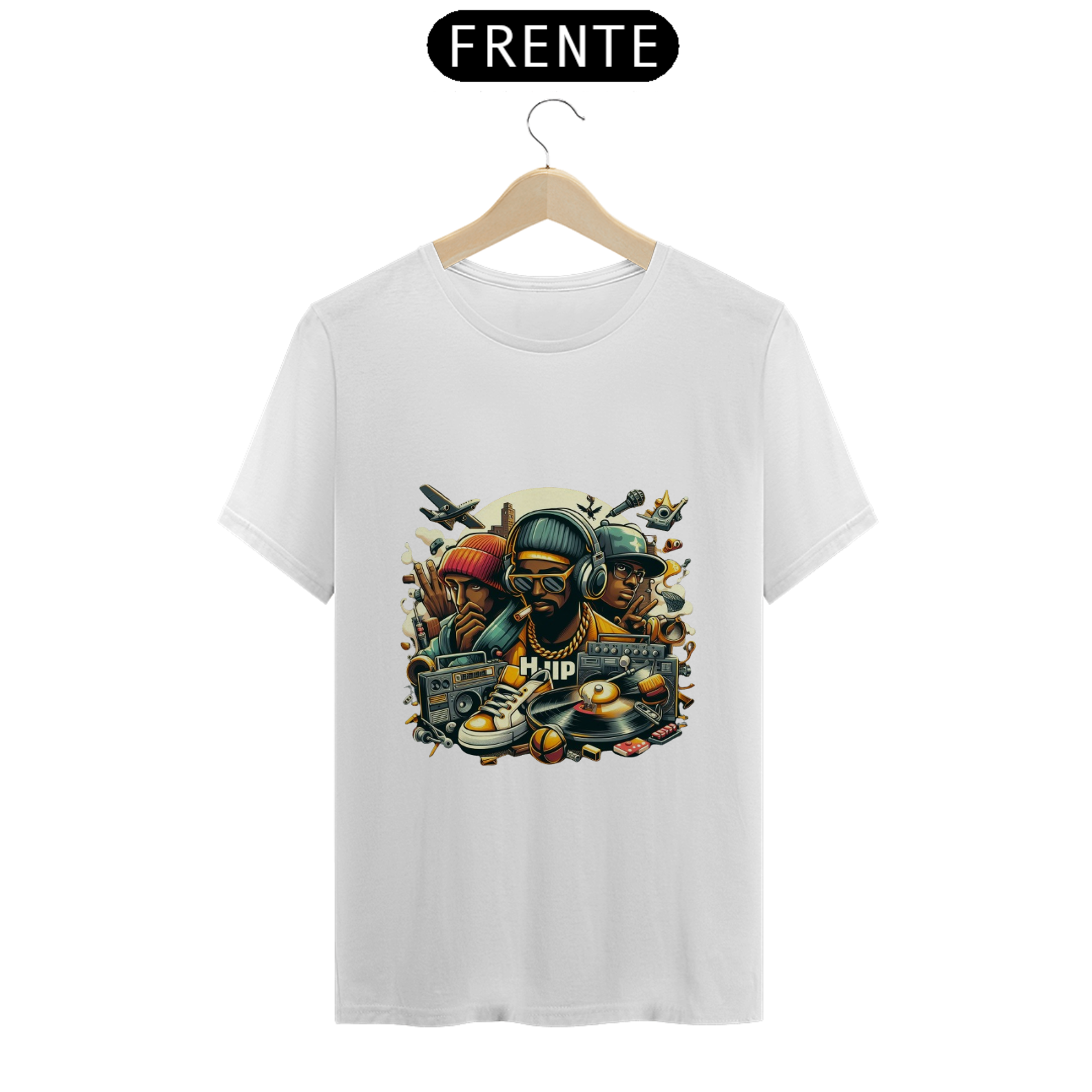 Nome do produto: Camiseta Estampada (Hiphop 1)