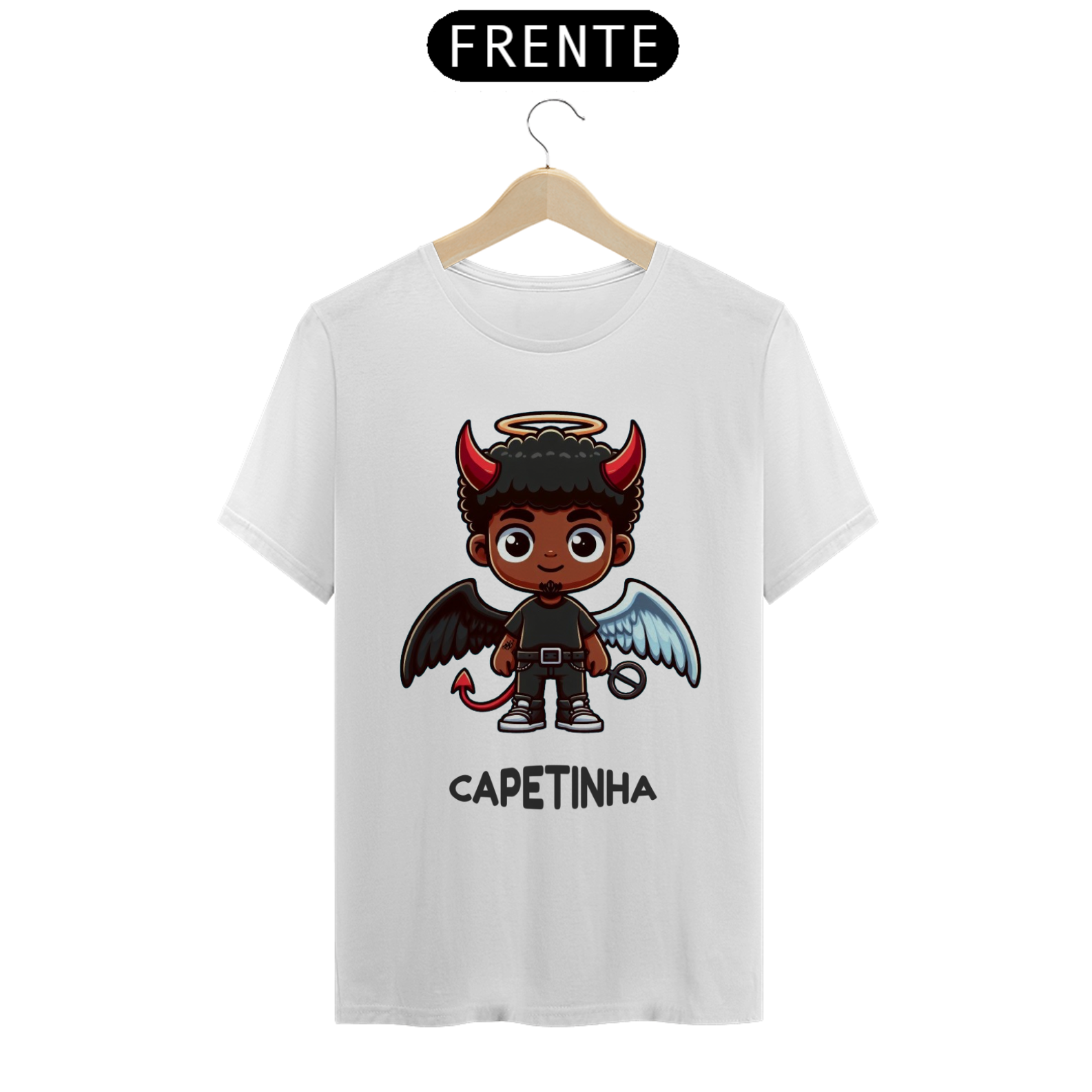 Nome do produto: Camiseta Clássica Estampada (Capetinha)