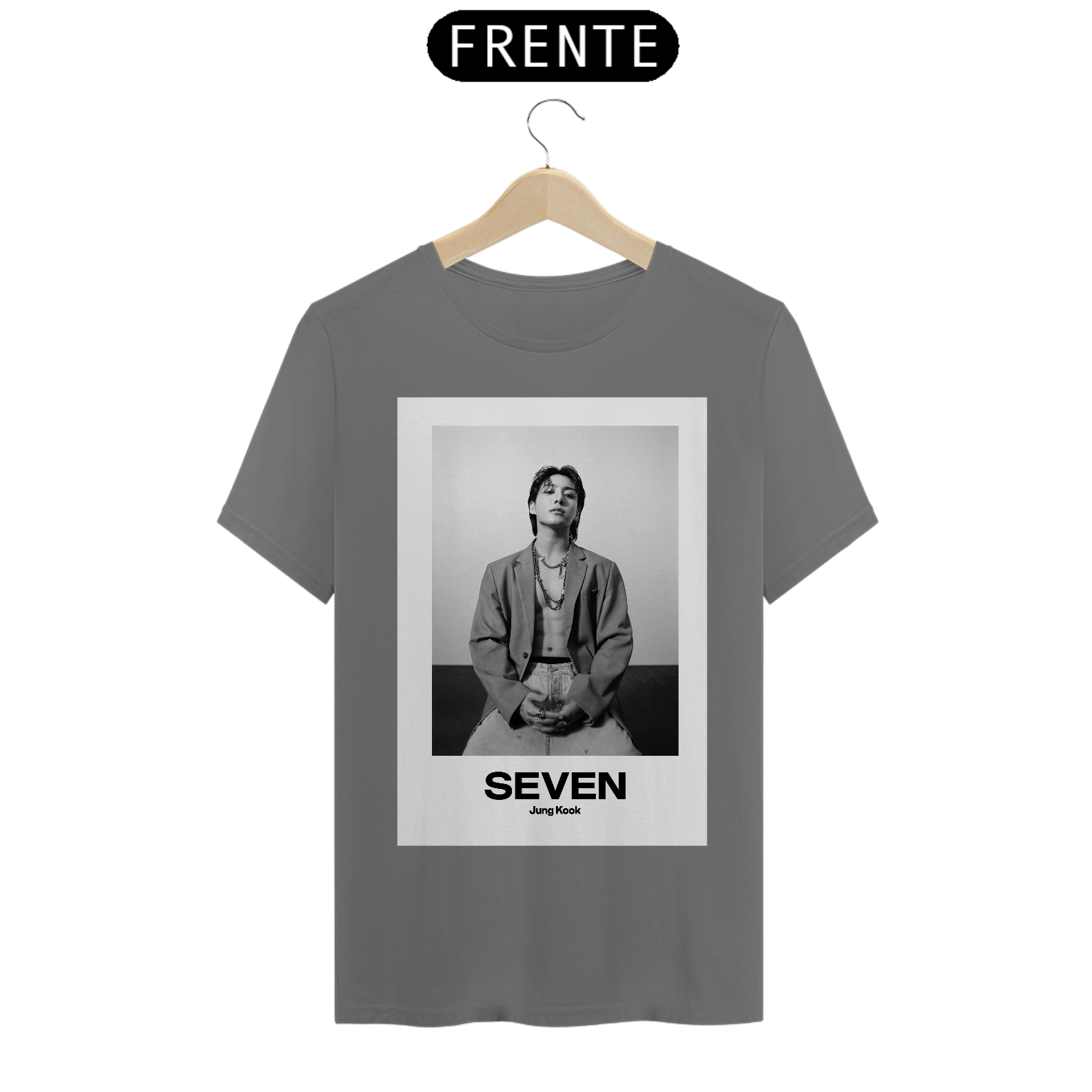 Nome do produto: T-SHIRT ESTONADA JUNGKOOK SEVEN