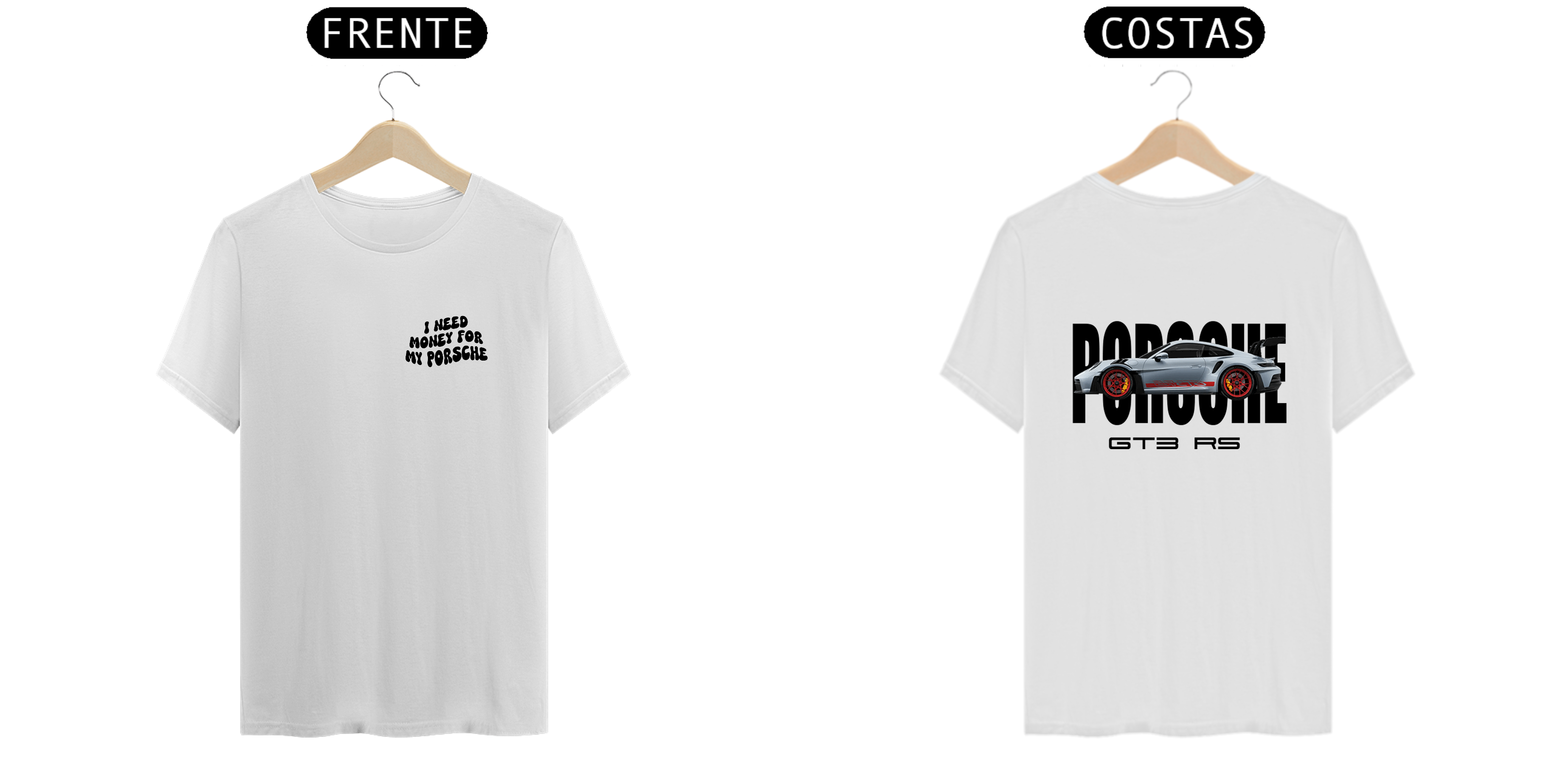 Nome do produto: Camiseta Branca - Porsche GT3 RS