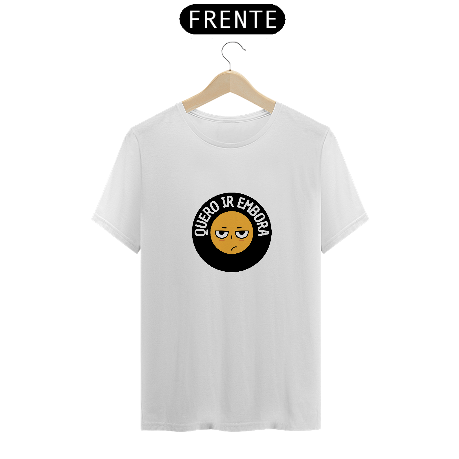 Nome do produto: T-shirt Quero ir embora