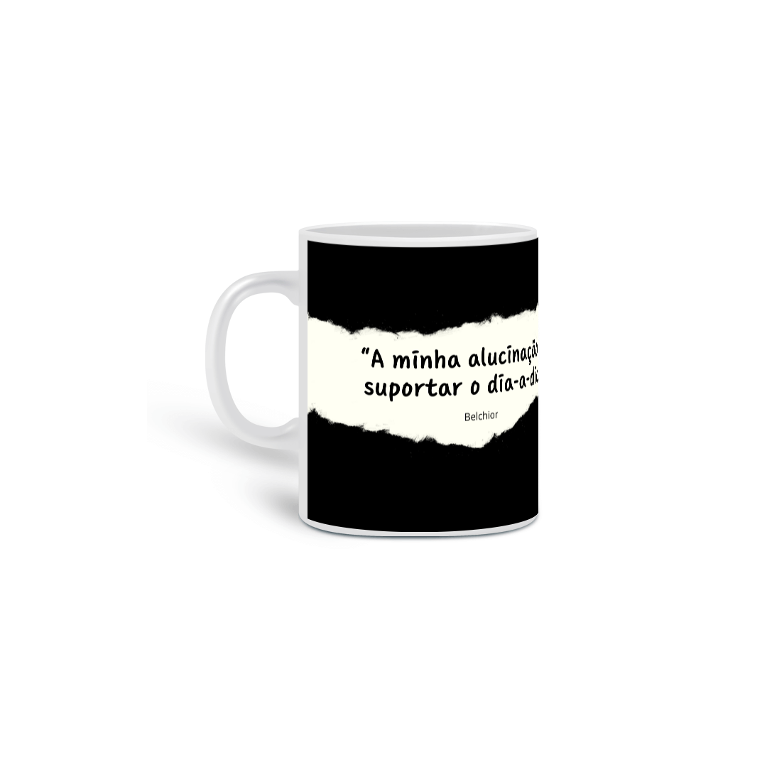 Nome do produto: Café com Belchior - Caneca personalizada 