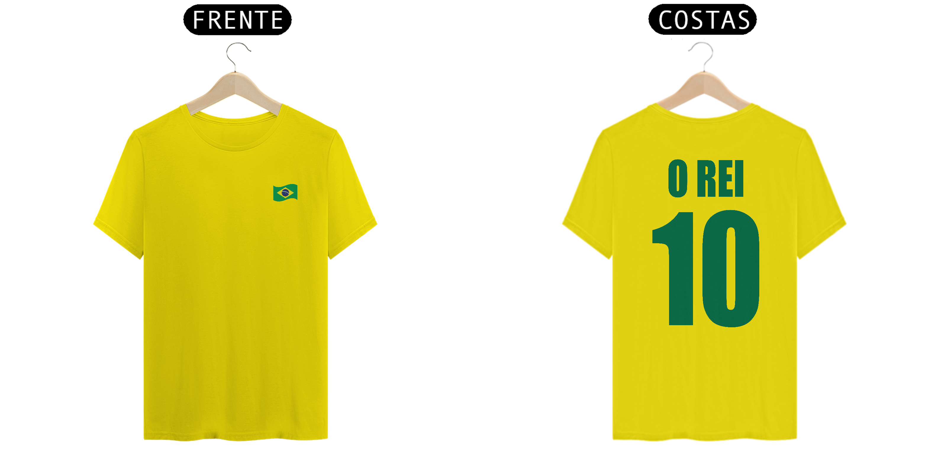 Nome do produto: Camisa Pelé Rei 10