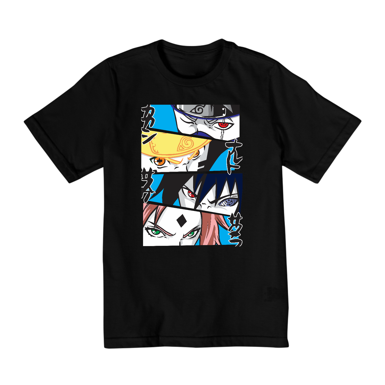Nome do produto: Camisa KID Naruto Time 7